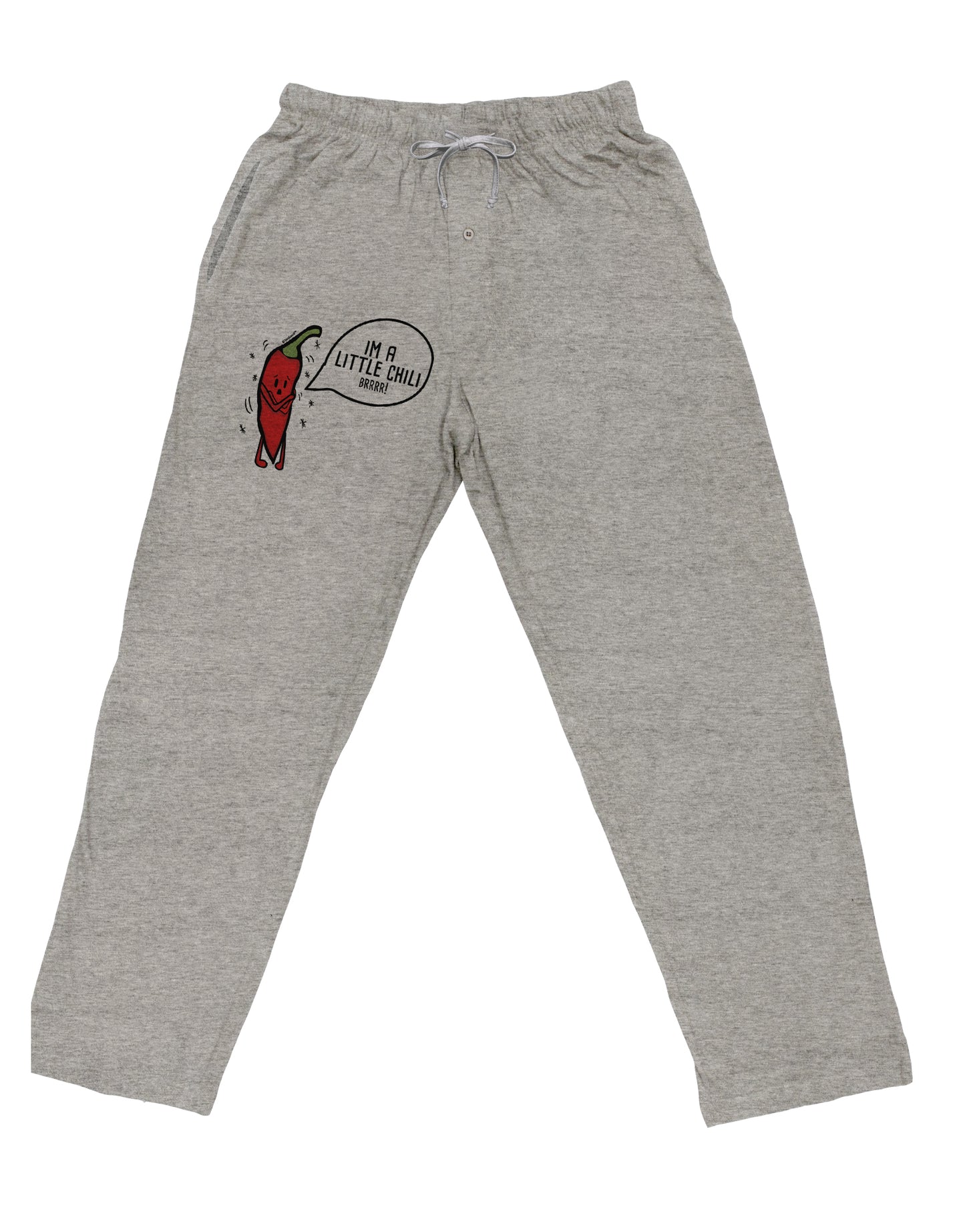 TooLoud I'm a Little Chilli Adult Loose Fit Lounge Pants-Lounge Pants-TooLoud-Ash-Gray-Small-Davson Sales