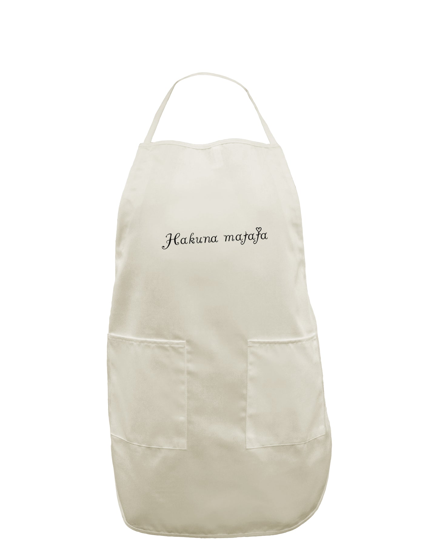 TooLoud Hakuna Matata White Plus Size Apron-Bib Apron-TooLoud-Davson Sales