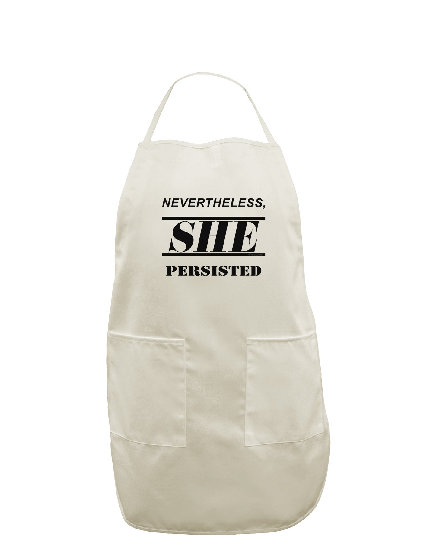 Nevertheless She Persisted Women's Rights White Plus Size Apron by TooLoud-Bib Apron-TooLoud-White-OSFM-PlusSize-Davson Sales