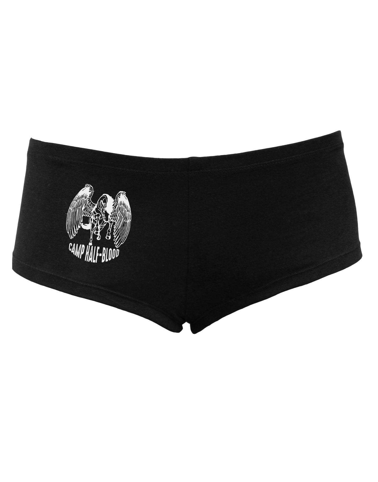 TooLoud Camp Half-Blood Pegasus Womens Boyshorts-Boyshorts-TooLoud-Black-Small-Davson Sales