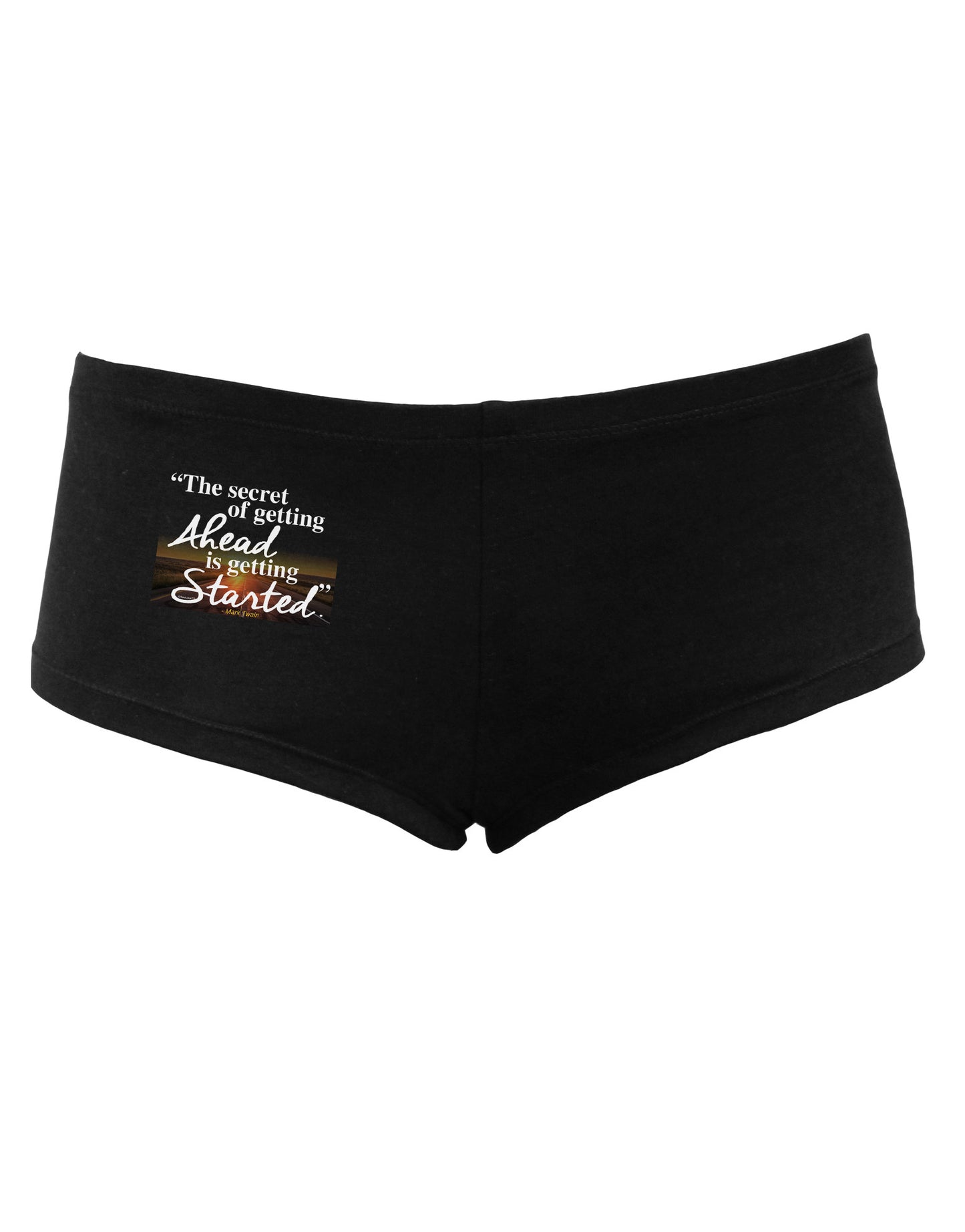 Getting Ahead Mark Twain Women's Dark Boyshorts-Boyshorts-TooLoud-Black-Small-Davson Sales