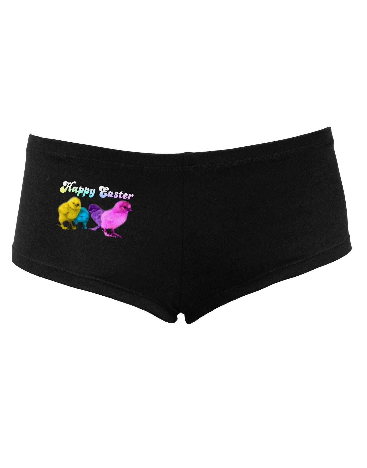 Happy Easter Peepers Women's Dark Boyshorts-Boyshorts-TooLoud-Black-Small-Davson Sales