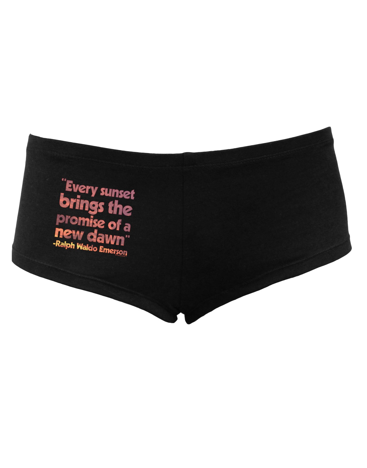 Emerson Sunset Quote Women's Dark Boyshorts-Boyshorts-TooLoud-Black-Small-Davson Sales