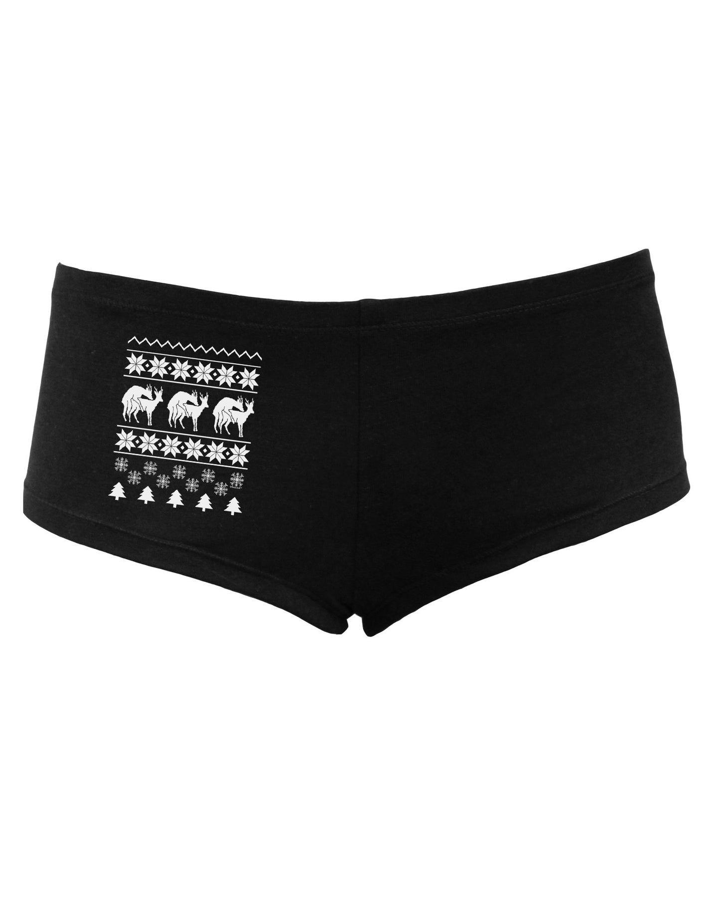 Humping Gay Reindeer Women's Dark Boyshorts-Boyshorts-TooLoud-Black-Small-Davson Sales