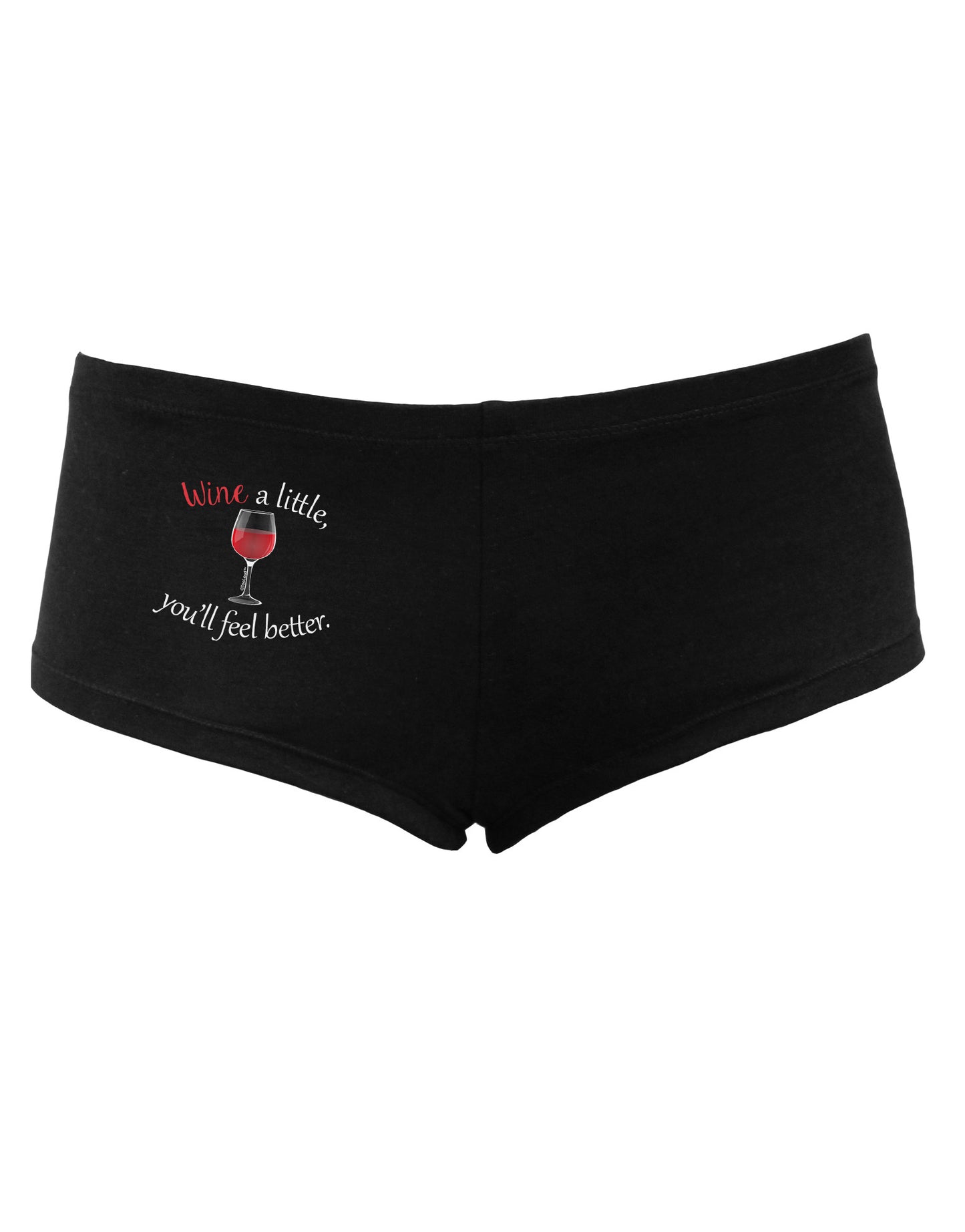 Wine a Little Women's Dark Boyshorts by TooLoud-Boyshorts-TooLoud-Black-Small-Davson Sales