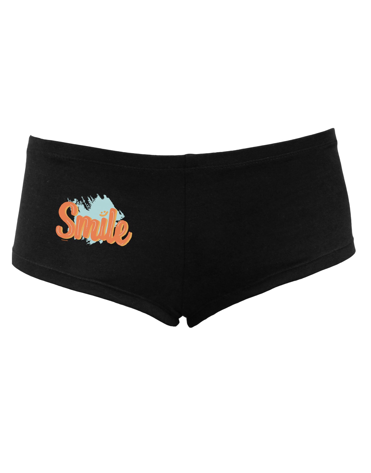 TooLoud Smile Womens Boyshorts-Boyshorts-TooLoud-Black-Small-Davson Sales