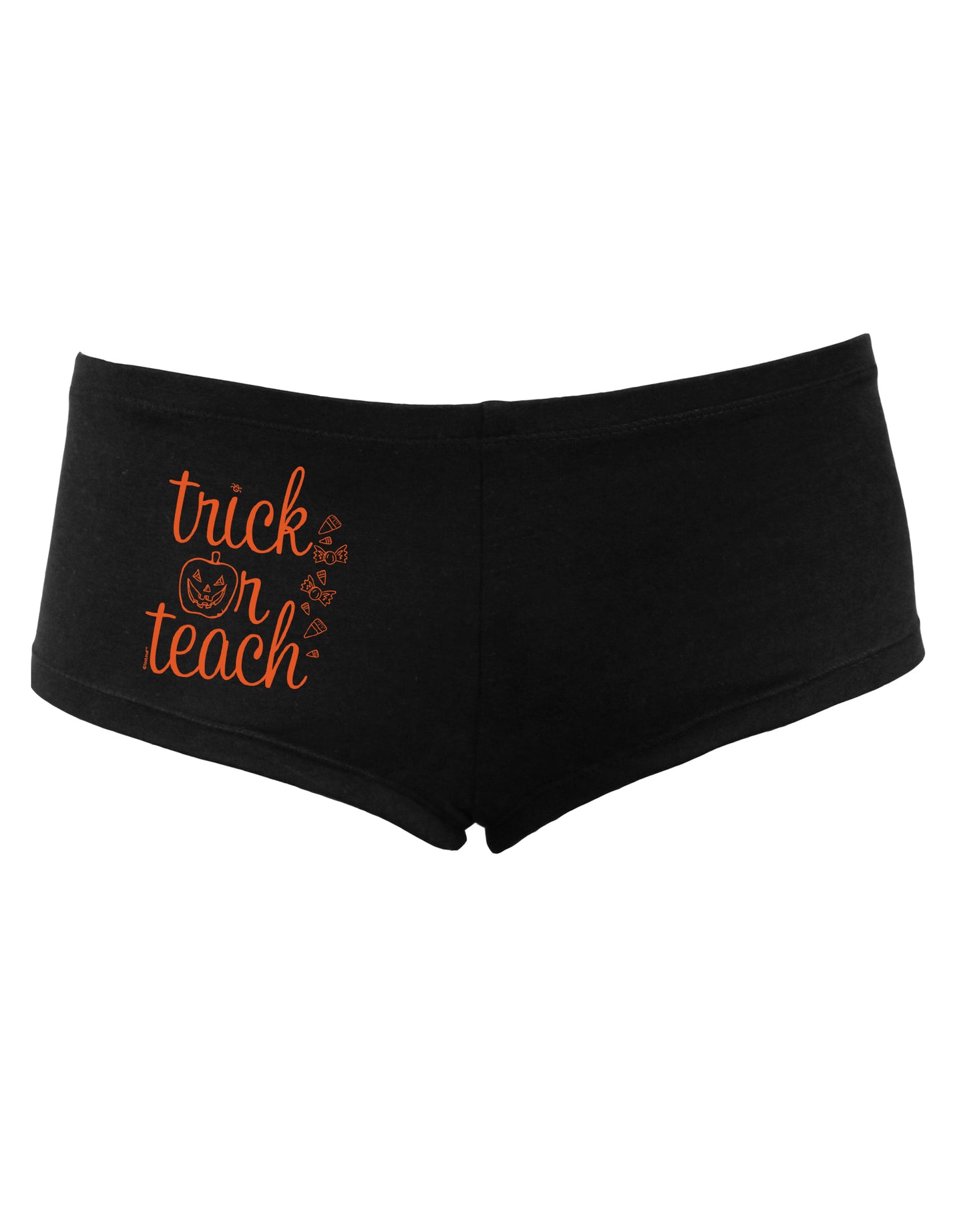 TooLoud Trick or Teach Womens Boyshorts-Boyshorts-TooLoud-Black-Small-Davson Sales