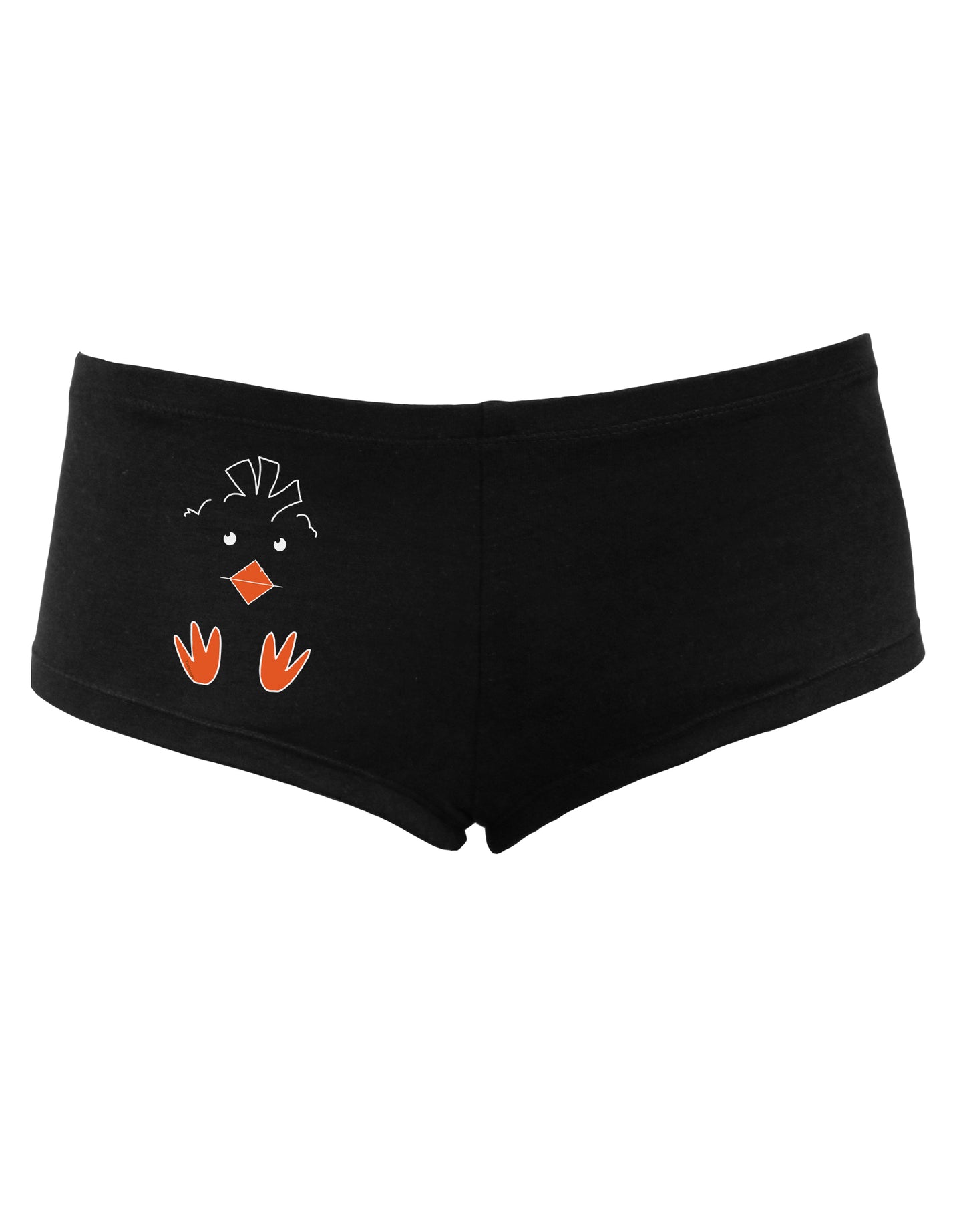 TooLoud Cute Easter Chick Face Womens Boyshorts-Boyshorts-TooLoud-Black-Small-Davson Sales