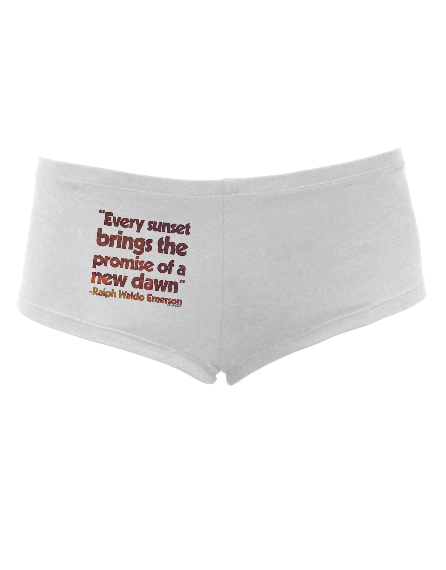 Emerson Sunset Quote Women's Boyshorts-Boyshorts-TooLoud-White-Small-Davson Sales