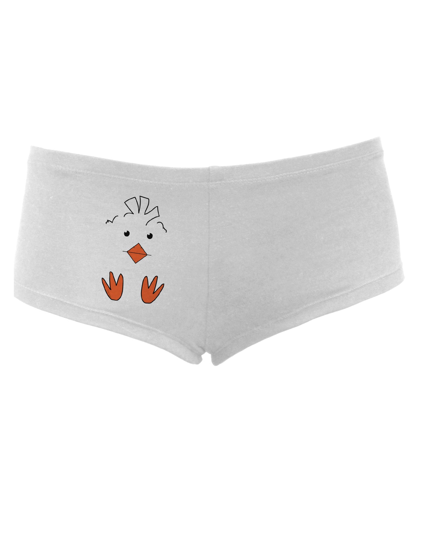 TooLoud Cute Easter Chick Face Womens Boyshorts-Boyshorts-TooLoud-White-Small-Davson Sales