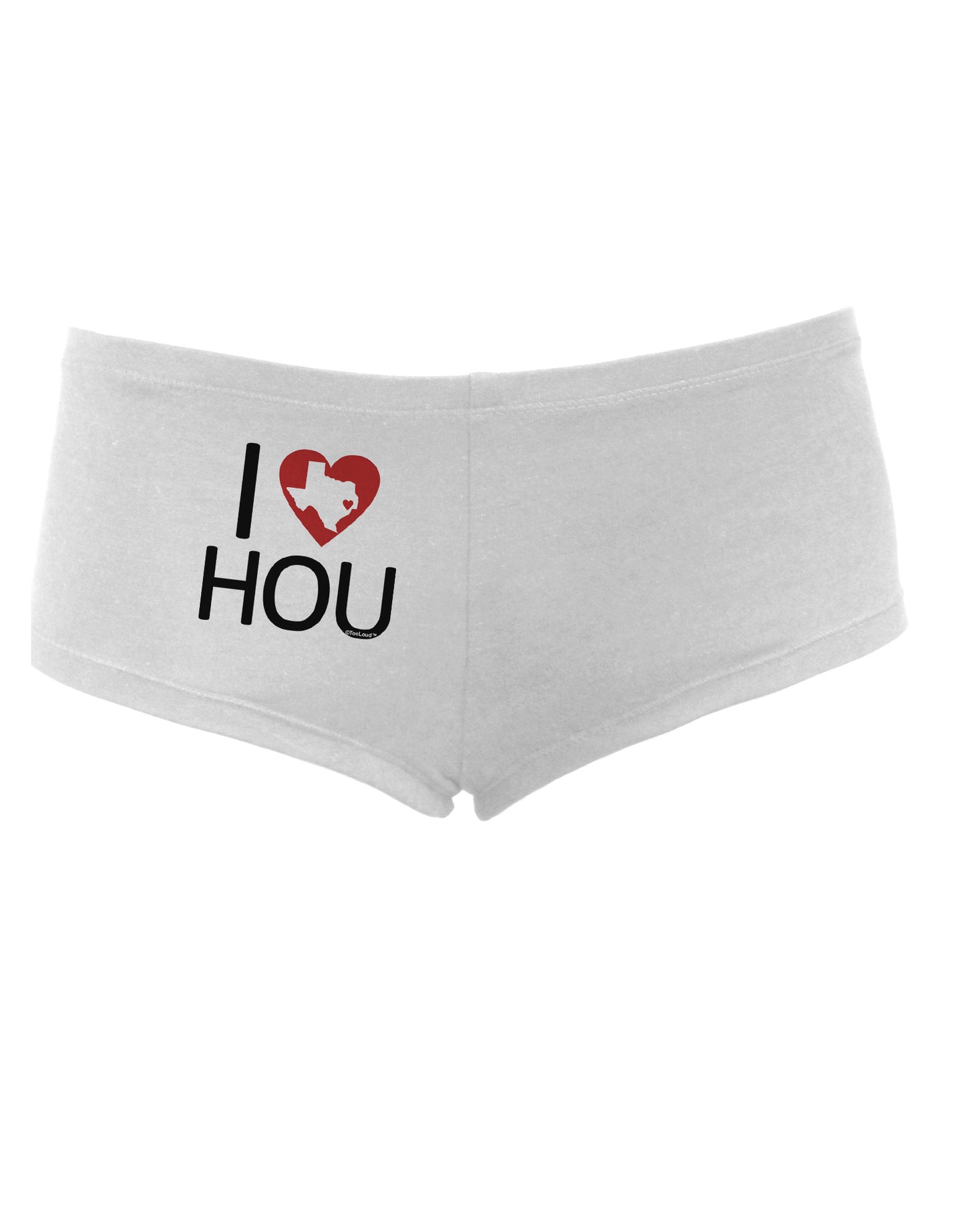 I Heart Houston Women's Boyshorts-Boyshorts-TooLoud-White-Small-Davson Sales