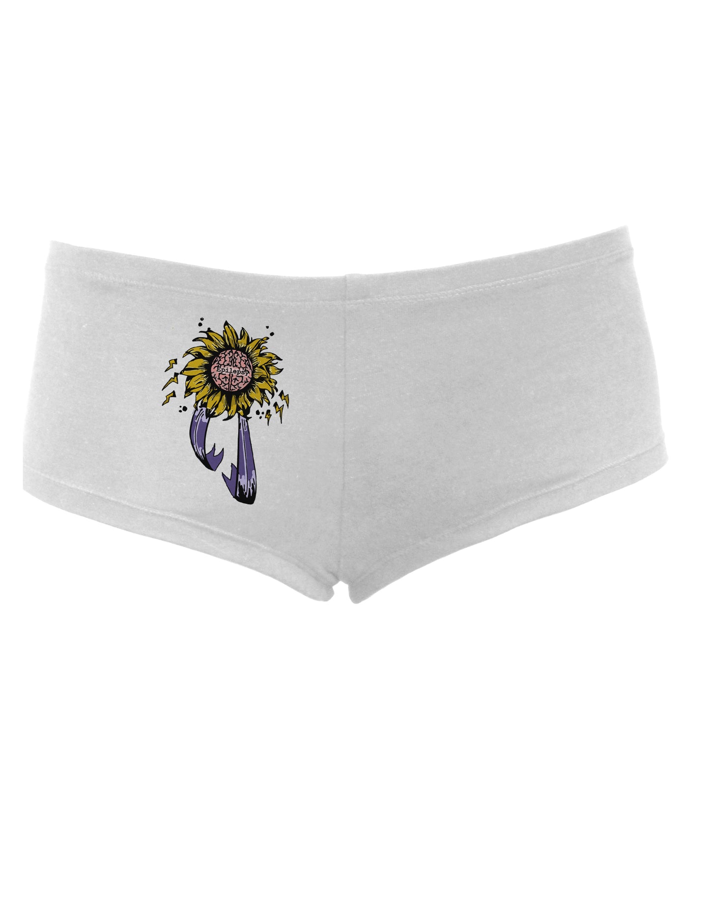 TooLoud Epilepsy Awareness Womens Boyshorts-Boyshorts-TooLoud-White-Small-Davson Sales