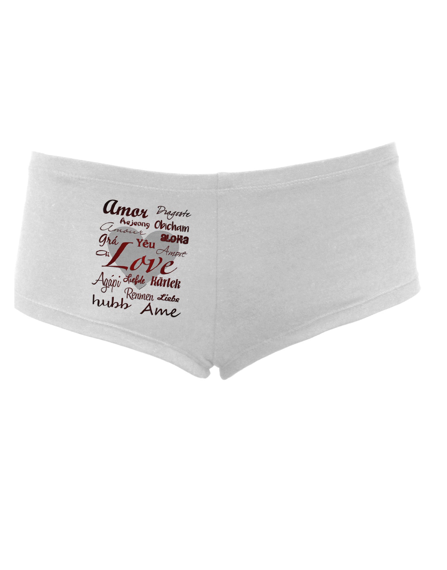 Love Languages Women's Boyshorts by TooLoud-Boyshorts-TooLoud-White-Small-Davson Sales