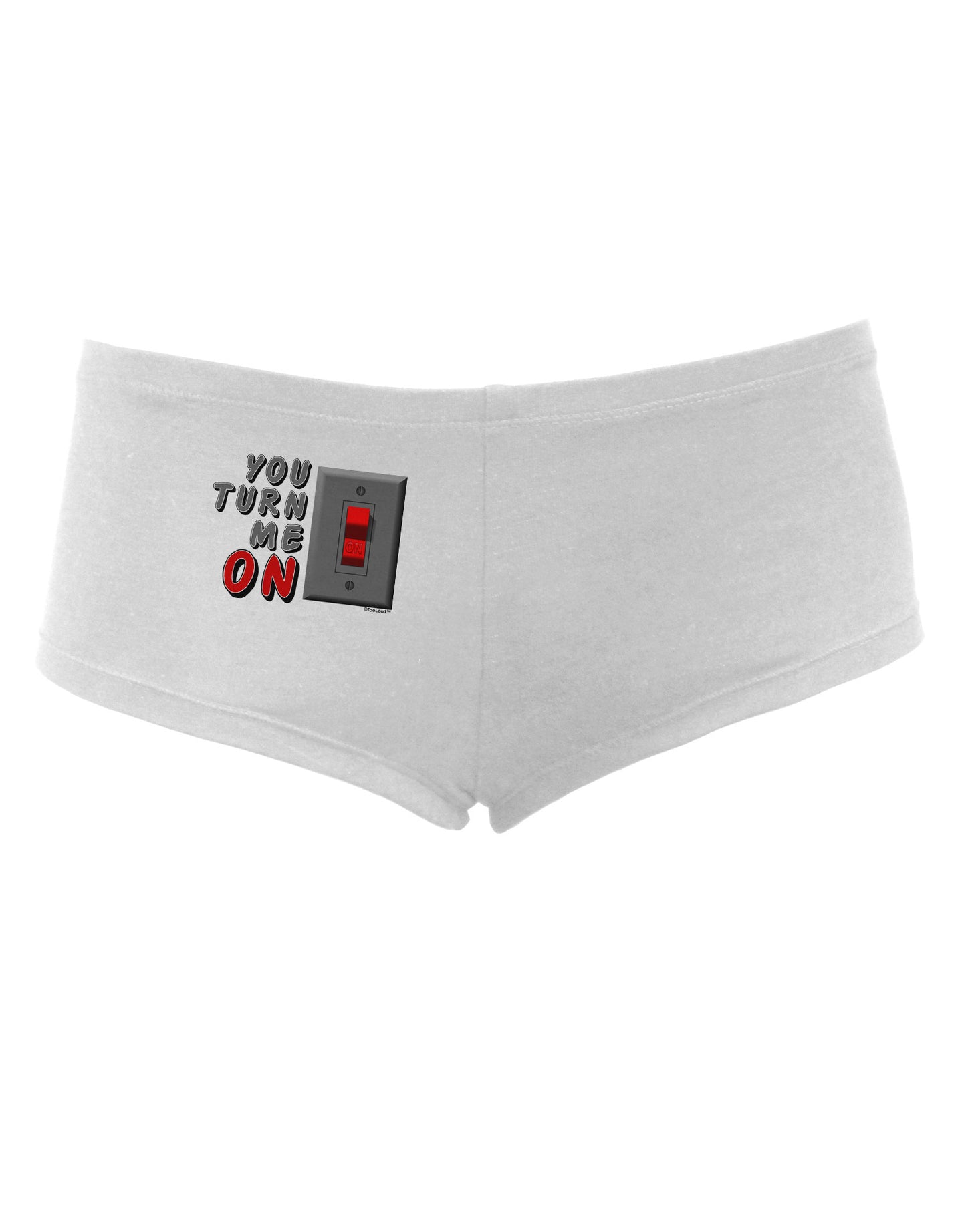 You Turn Me On Switch Women's Boyshorts-Boyshorts-TooLoud-White-Small-Davson Sales