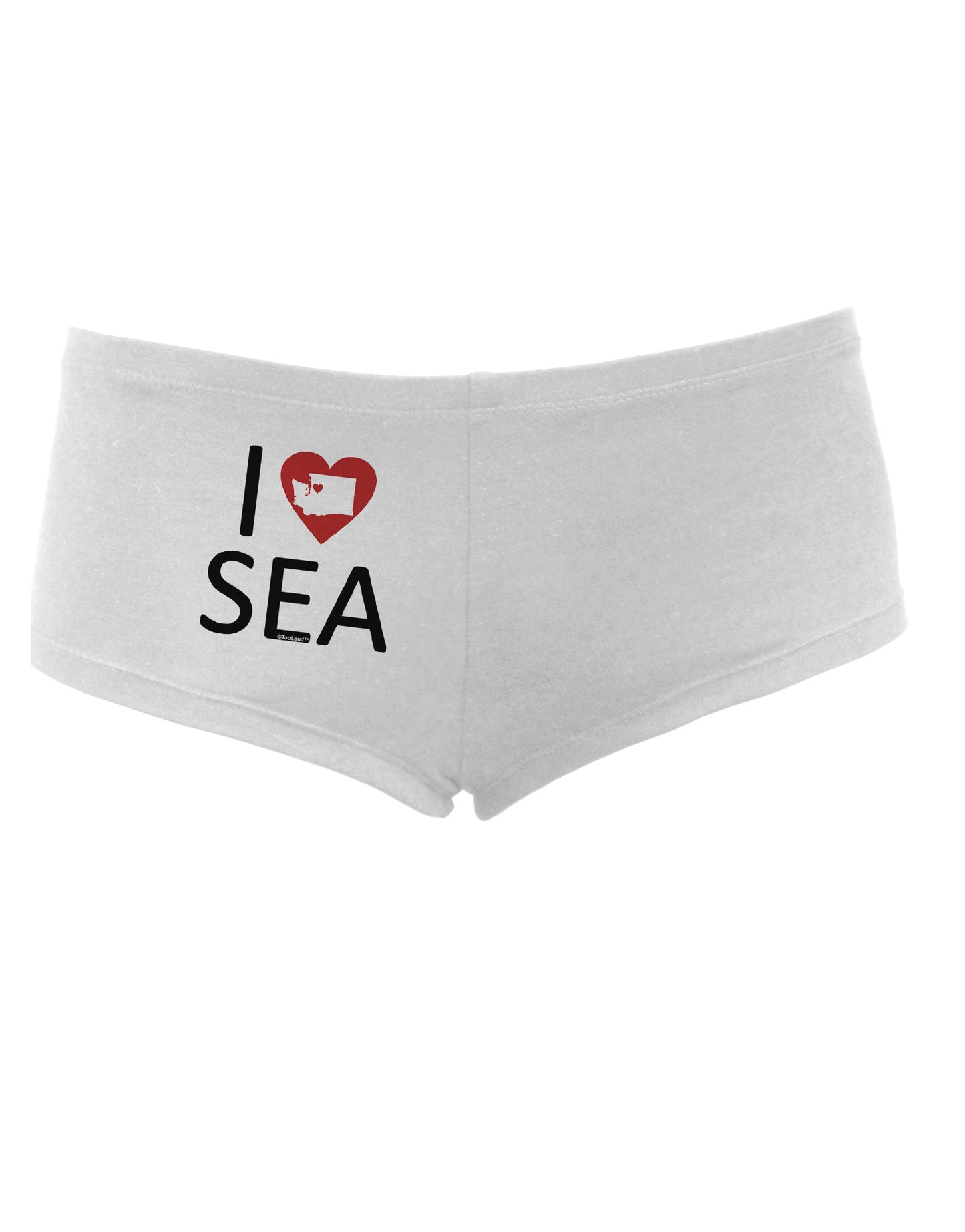 I Heart Seattle Women's Boyshorts-Boyshorts-TooLoud-White-Small-Davson Sales