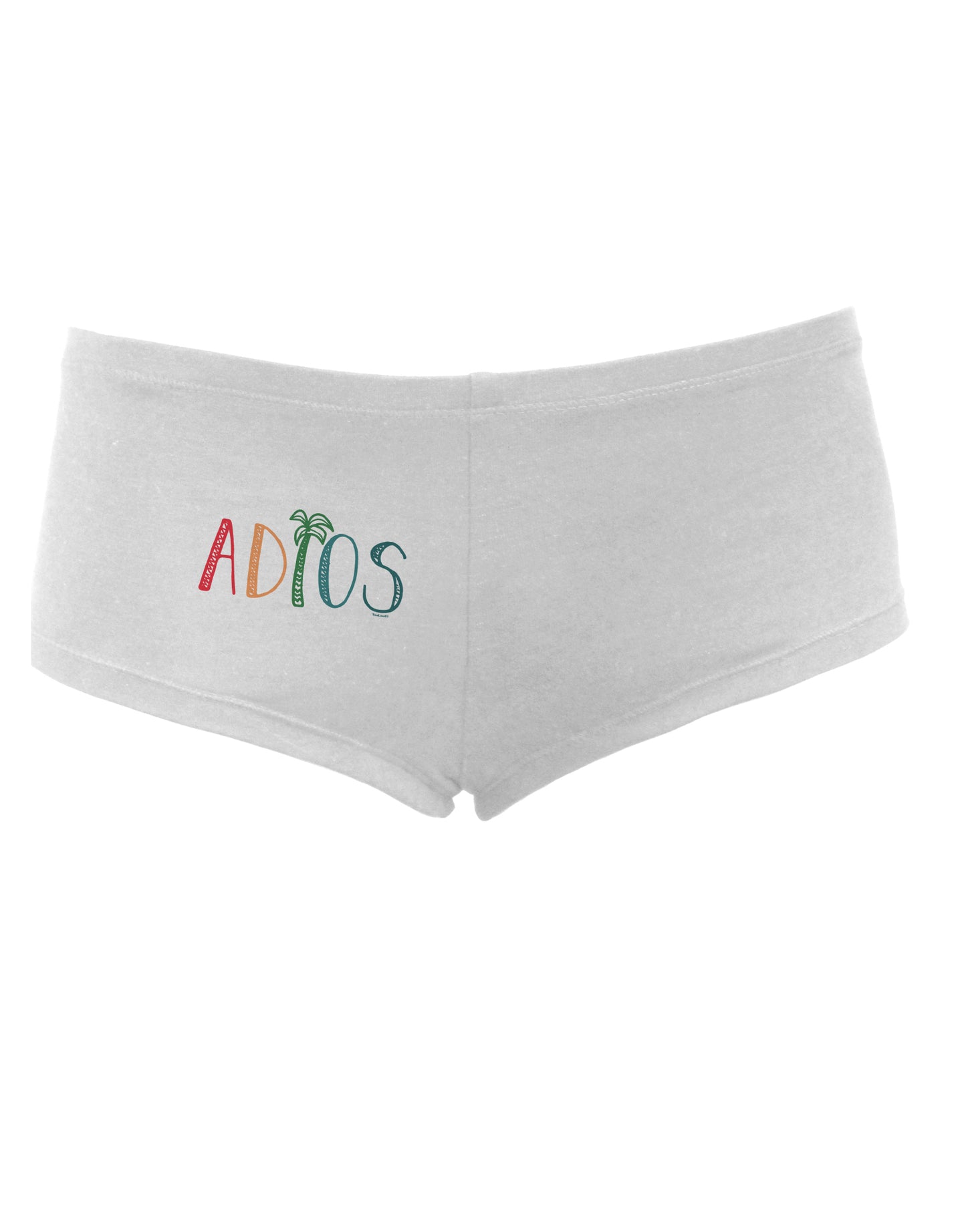 TooLoud Adios Womens Boyshorts-Boyshorts-TooLoud-White-Small-Davson Sales