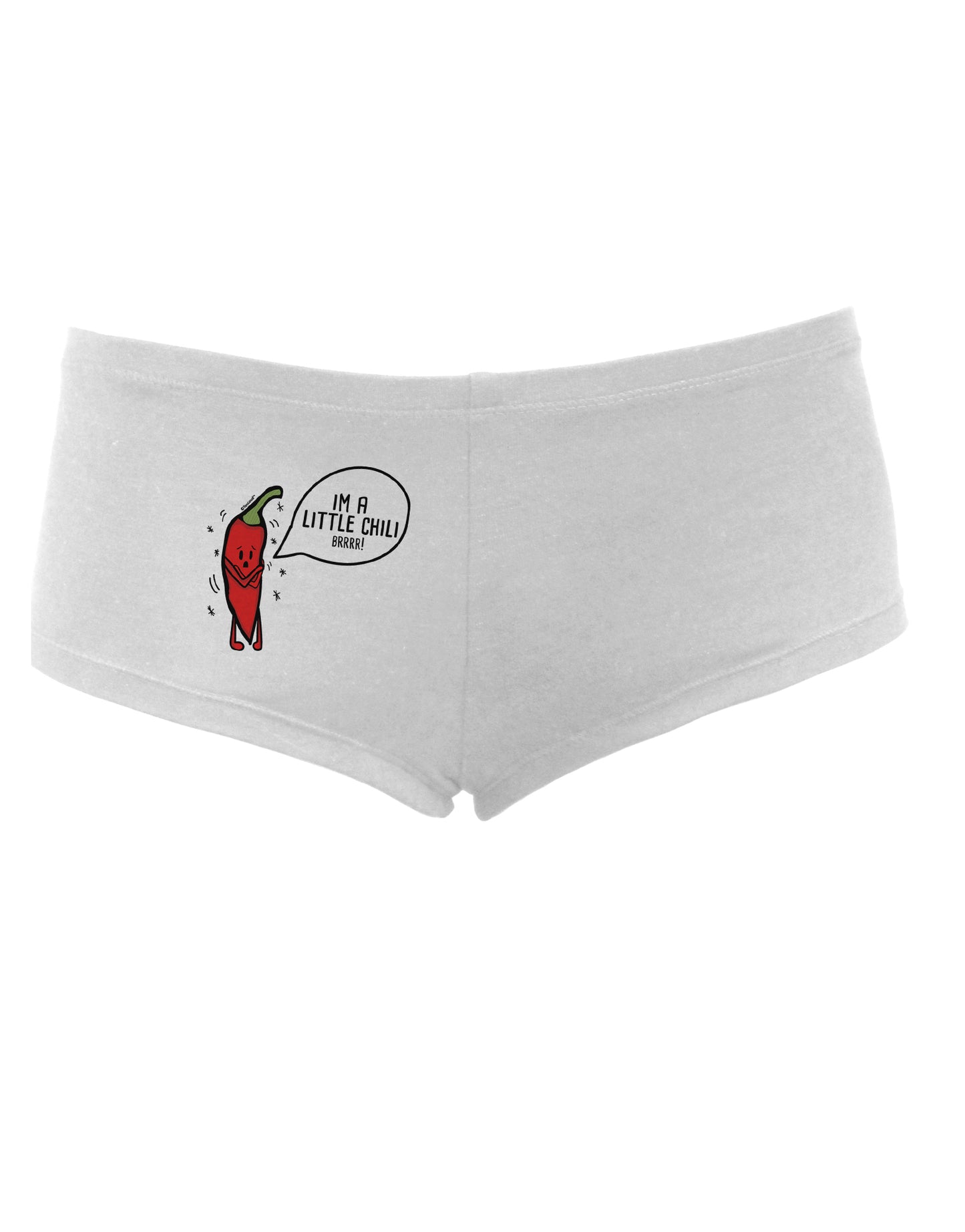 TooLoud I'm a Little Chilli Womens Boyshorts-Boyshorts-TooLoud-White-Small-Davson Sales
