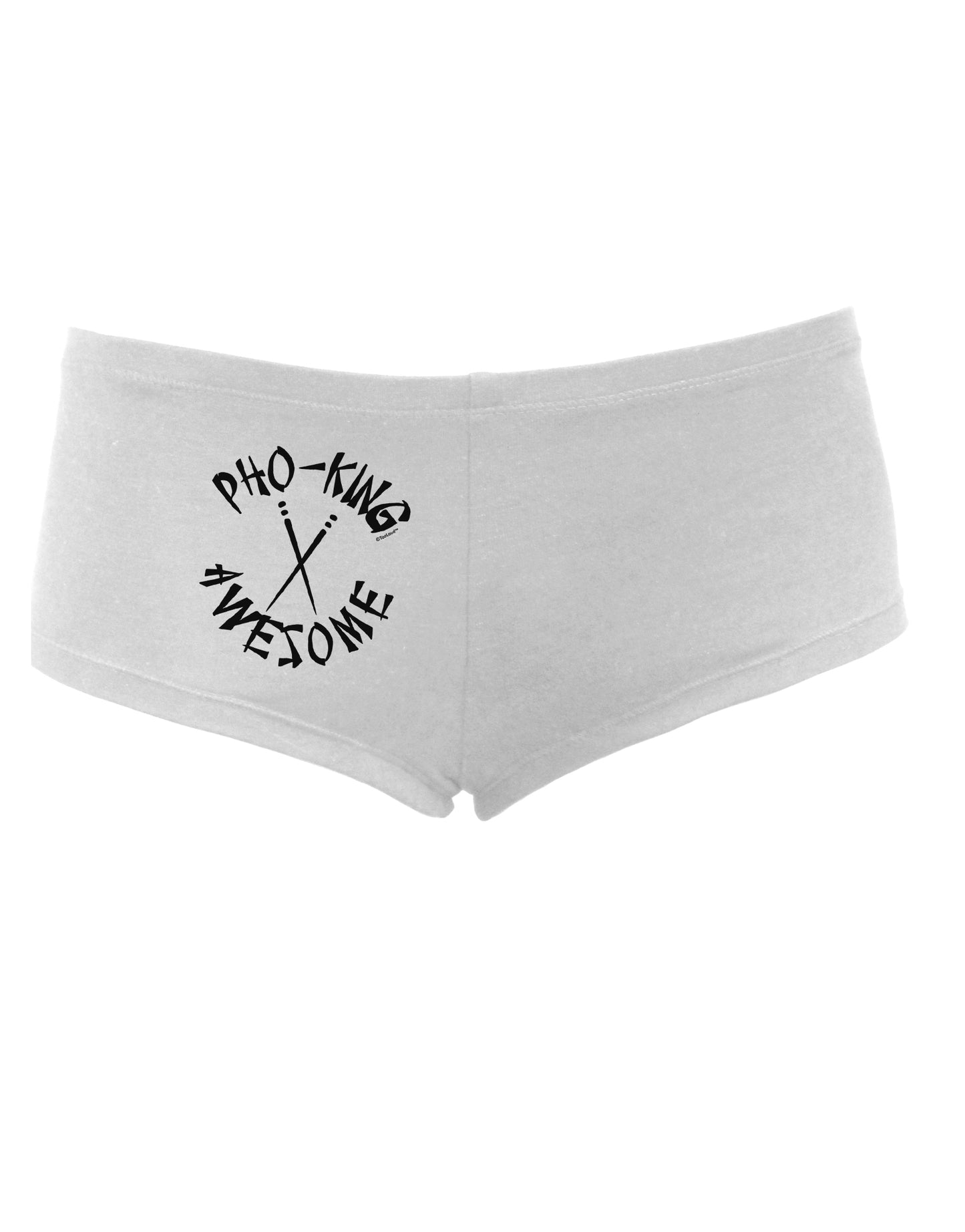 TooLoud PHO KING AWESOME, Funny Vietnamese Soup Vietnam Foodie Womens Boyshorts-Boyshorts-TooLoud-White-Small-Davson Sales