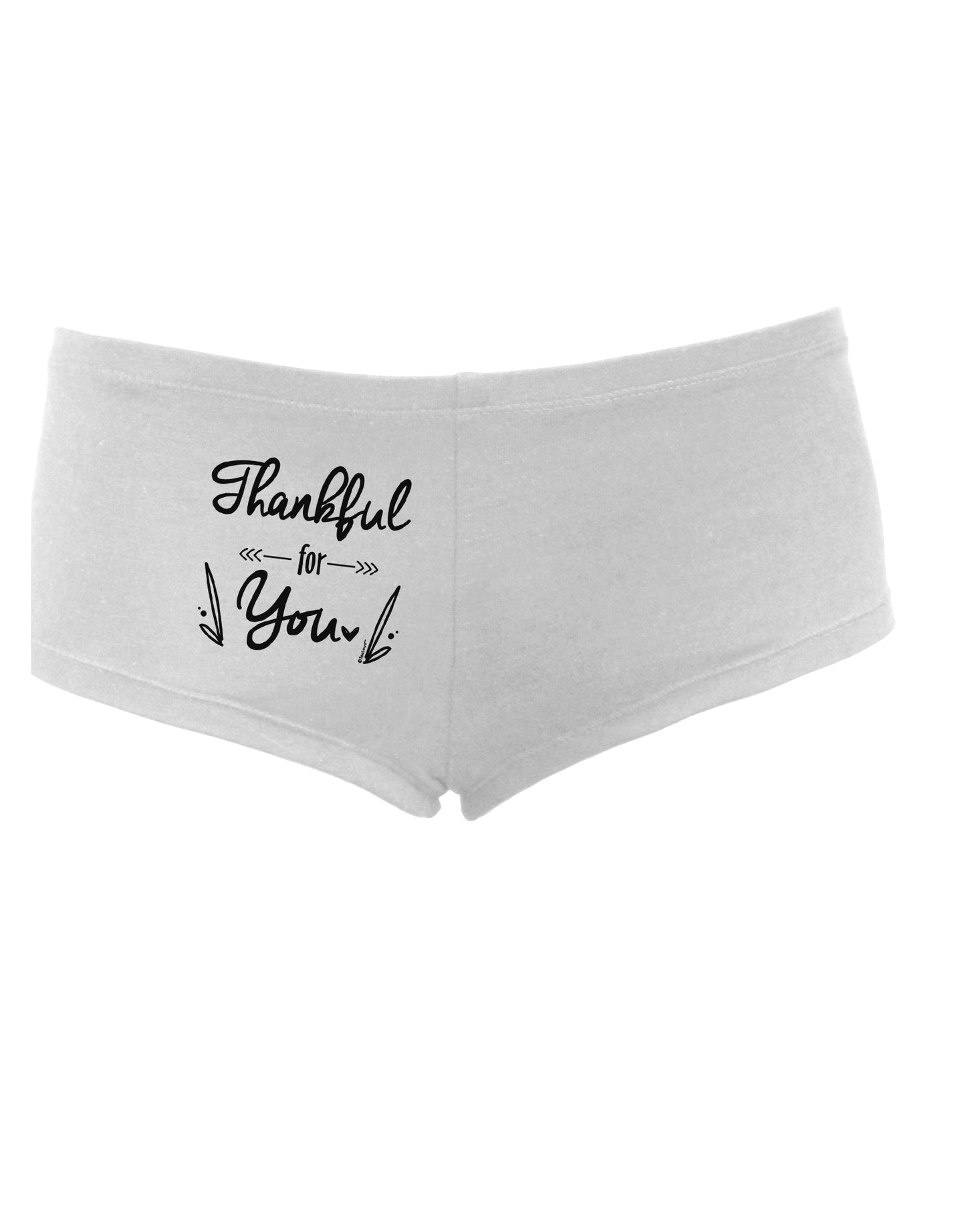TooLoud Thankful for you Womens Boyshorts-Boyshorts-TooLoud-White-Small-Davson Sales