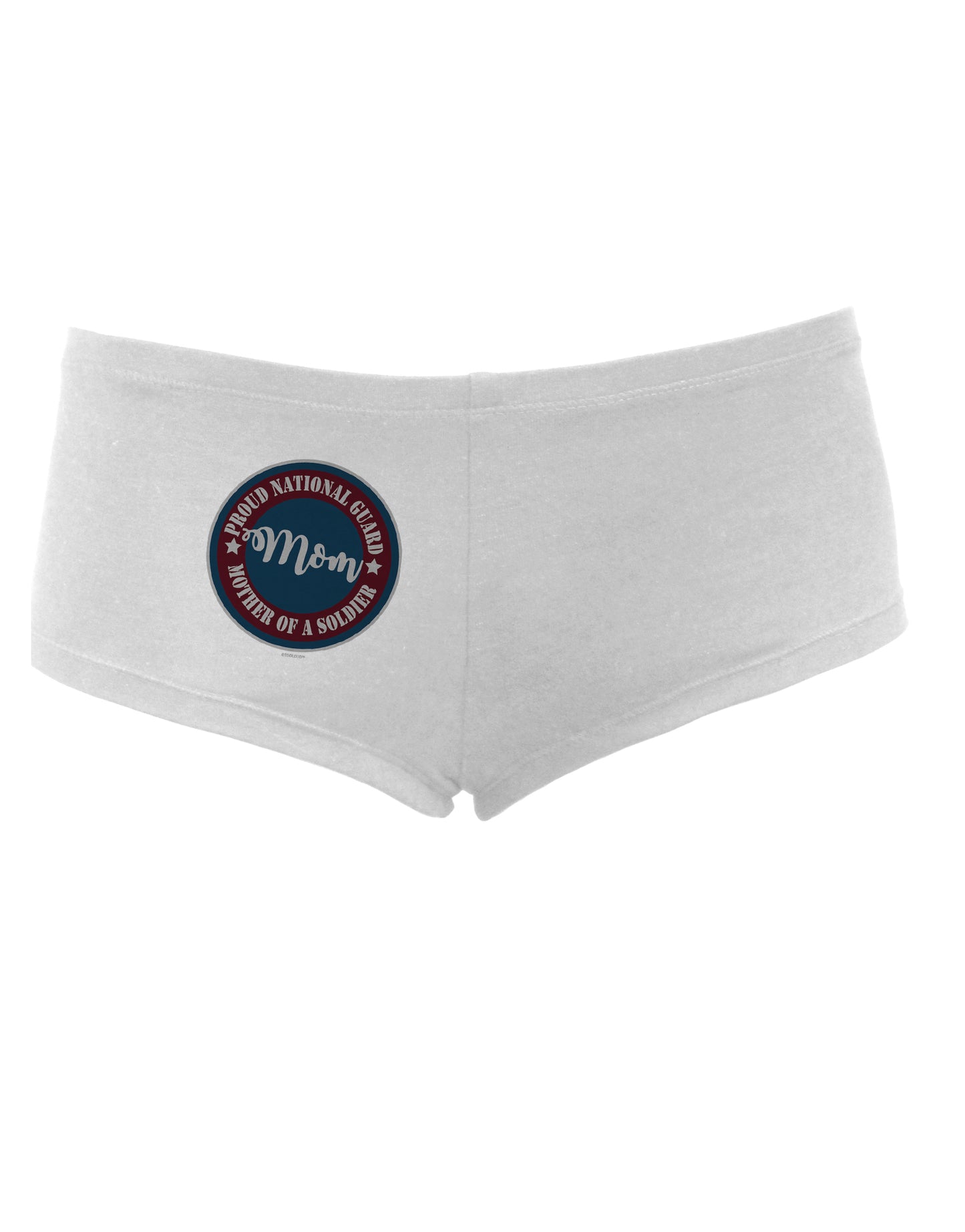 TooLoud Proud National Guard Mom Womens Boyshorts-Boyshorts-TooLoud-White-Small-Davson Sales