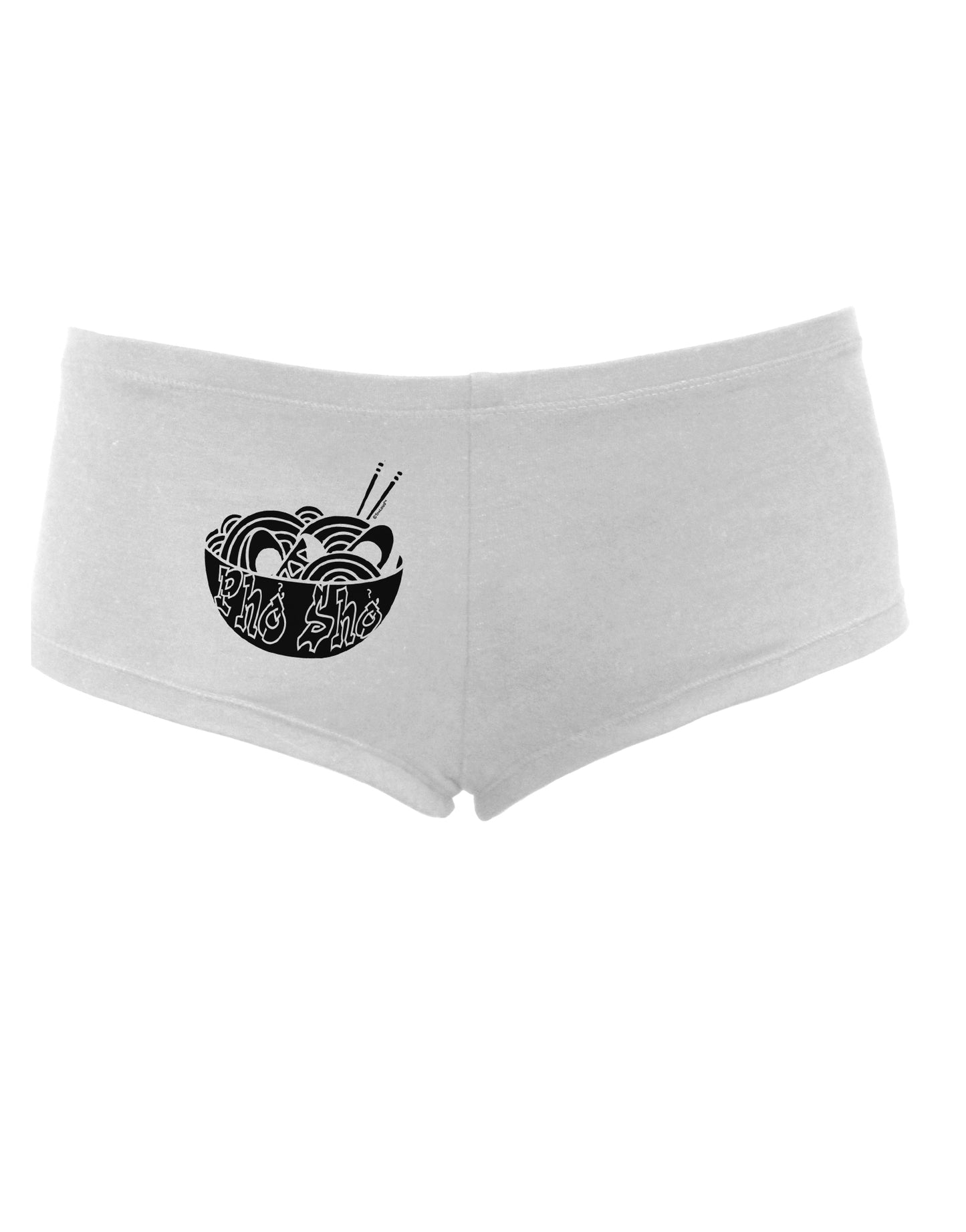TooLoud Pho Sho Womens Boyshorts-Boyshorts-TooLoud-White-Small-Davson Sales