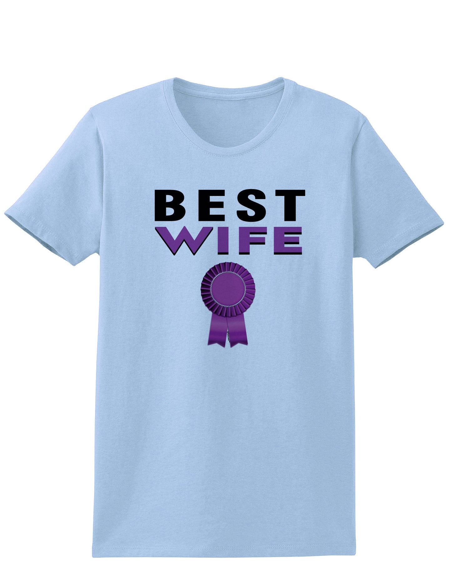 Couples Best Husband or Wife Shirt - Husband or Wife or Womens-TooLoud-Womens Light Blue Wife-Small-Davson Sales