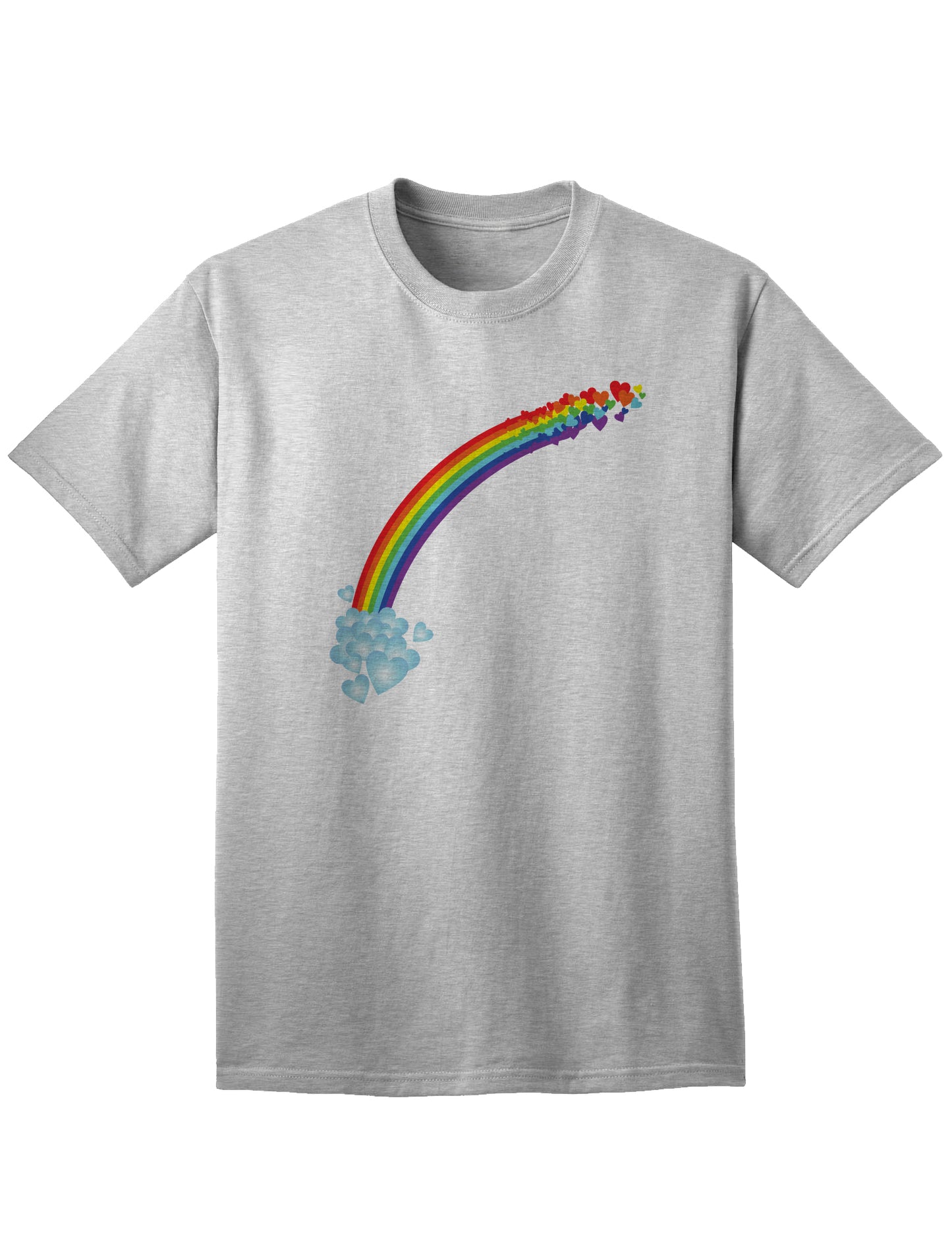 Couples Gay Rainbow Shirt - Left Side or Right Side or Womens-TooLoud-Mens Ash Gray Left Side-Small-Davson Sales