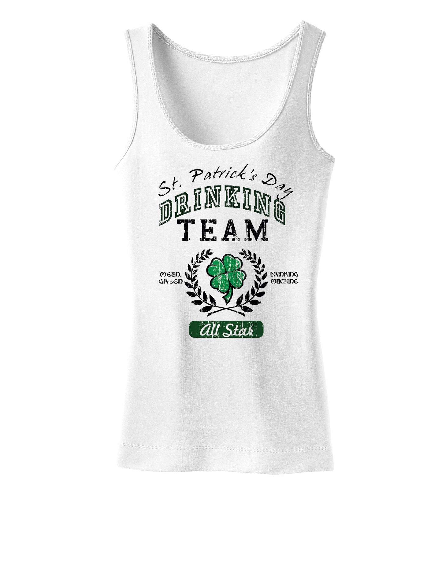 St Patricks Drinking Team Womens Tank Top-Womens Tank Tops-TooLoud-White-X-Small-Davson Sales