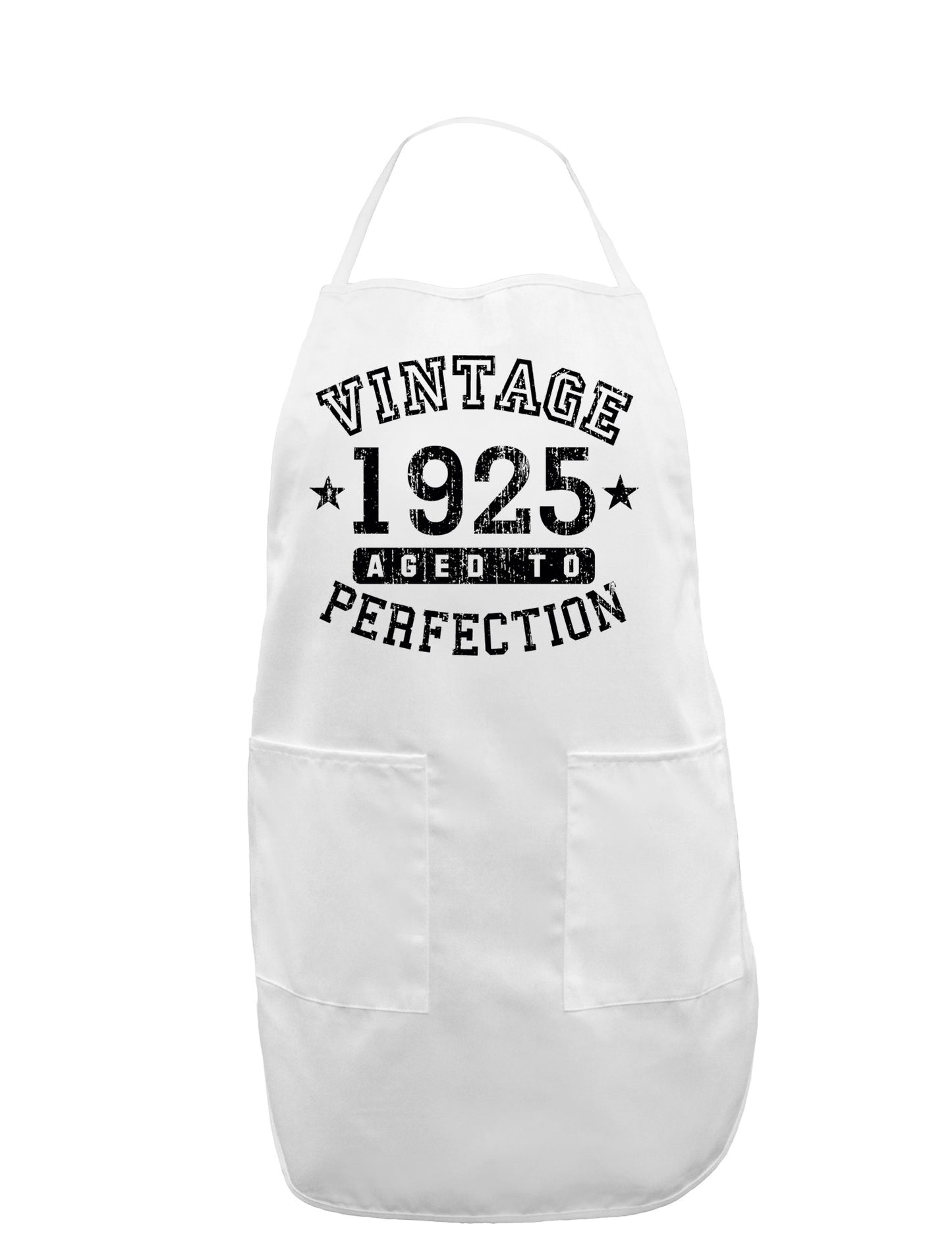 1925 - Vintage Birth Year Adult Apron Brand-Bib Apron-TooLoud-White-One-Size-Davson Sales