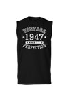 1947 - Vintage Birth Year Muscle Shirt Brand-TooLoud-Black-Small-Davson Sales