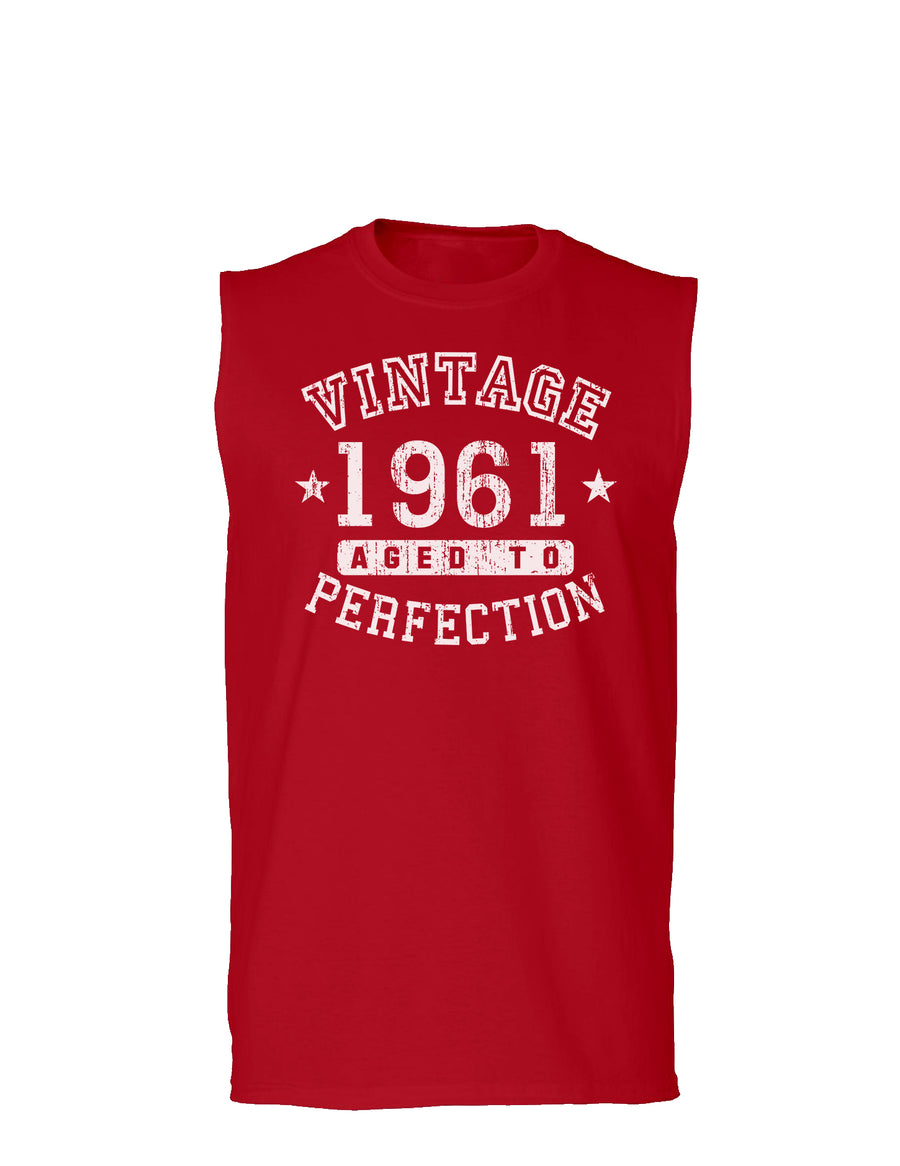 1961 - Vintage Birth Year Muscle Shirt Brand-TooLoud-Black-Small-Davson Sales