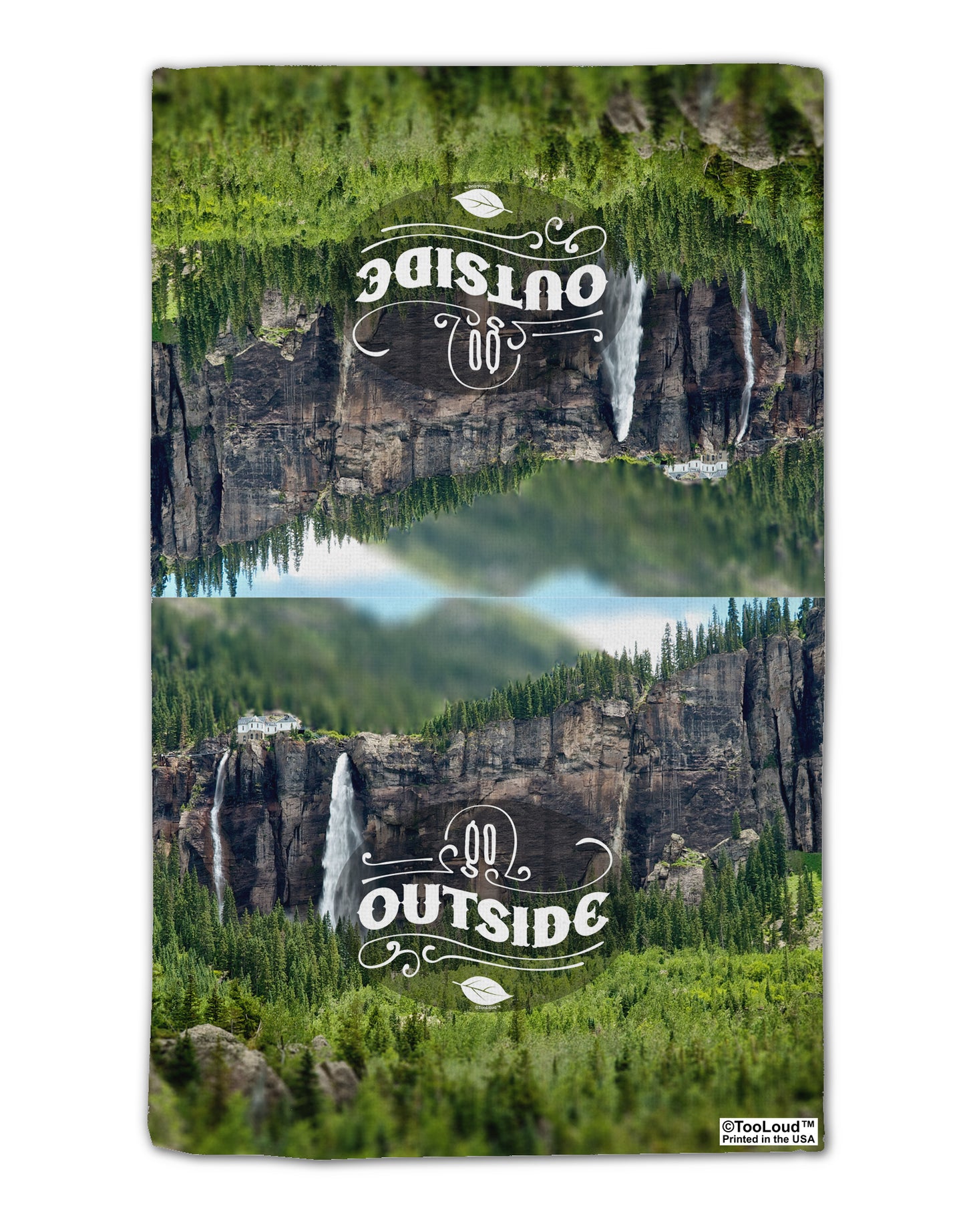 Beautiful Cliffs - Go Outside AOP 11"x18" Dish Fingertip Towel All Over Print by TooLoud-TooLoud-White-Davson Sales