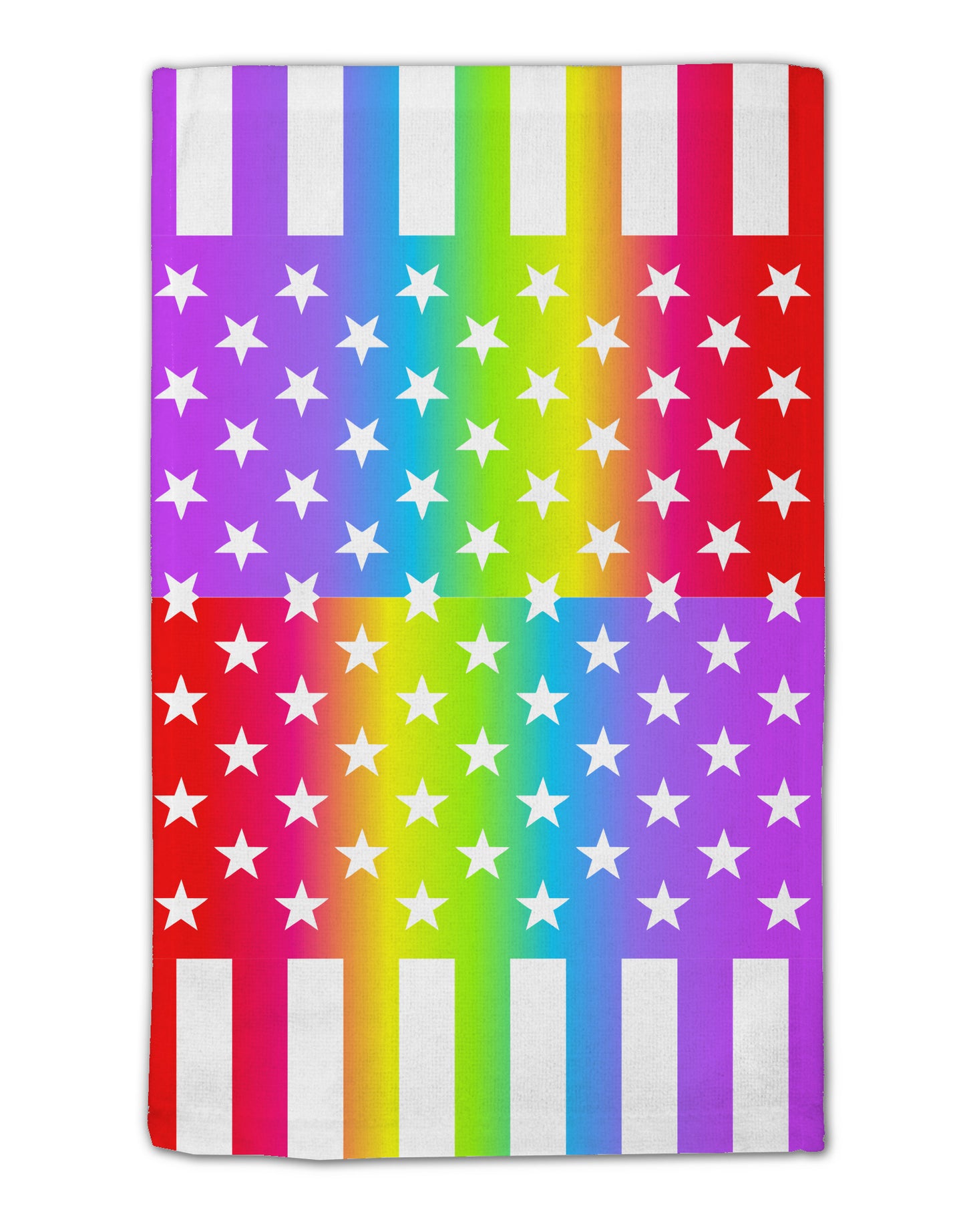 American Pride - Rainbow Stars and Stripes 11"x18" Dish Fingertip Towel All Over Print-Fingertip Towel-TooLoud-White-Davson Sales