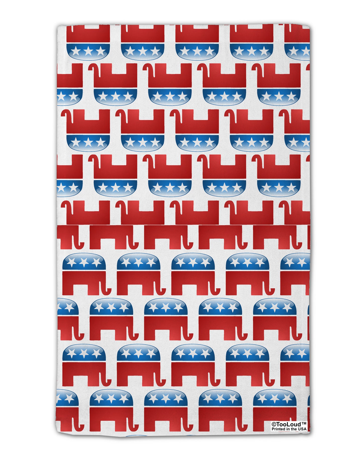 Republican Symbol All Over 11"x18" Dish Fingertip Towel All Over Print-Fingertip Towel-TooLoud-White-Davson Sales