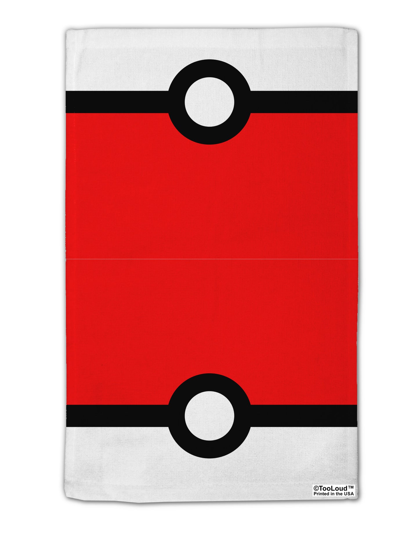 Sporty Red and White Circle 11"x18" Dish Fingertip Towel All Over Print-Fingertip Towel-TooLoud-White-Davson Sales