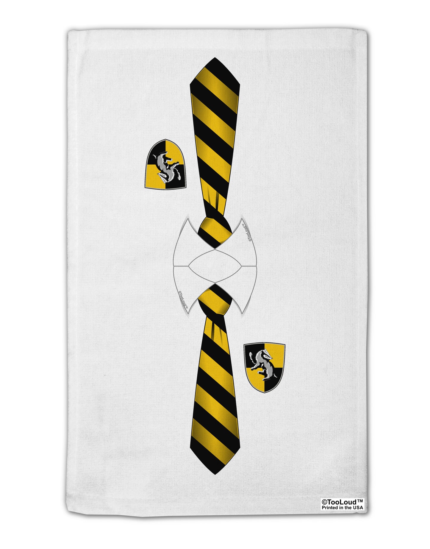 TooLoud Wizard Uniform Yellow and Black AOP 11"x18" Dish Fingertip Towel All Over Print-Fingertip Towel-TooLoud-White-Davson Sales
