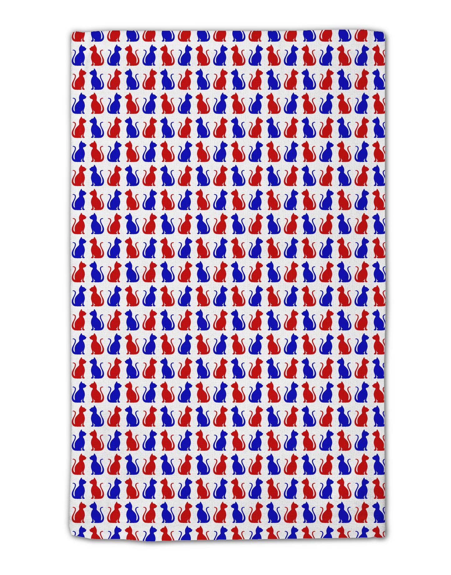 Patriotic Cat Pattern 11"x18" Dish Fingertip Towel All Over Print-Fingertip Towel-TooLoud-White-Davson Sales