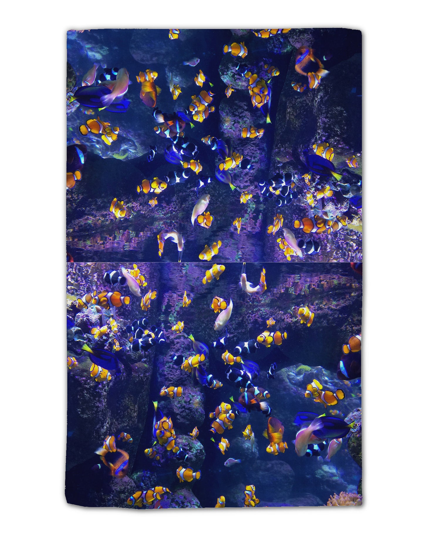 Underwater Ocean View Clownfish 11"x18" Dish Fingertip Towel All Over Print-Fingertip Towel-TooLoud-White-Davson Sales