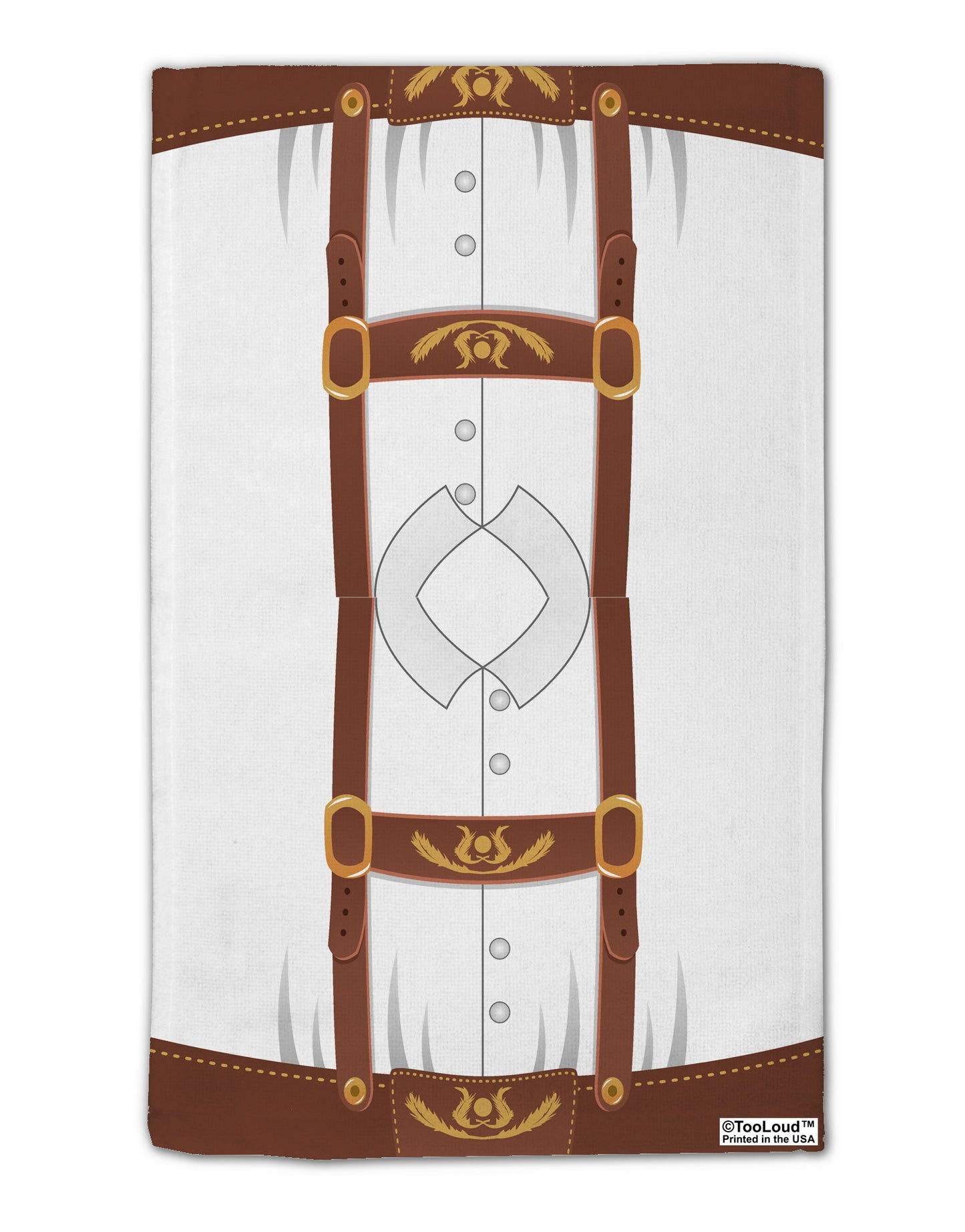 Lederhosen Costume Brown 11"x18" Dish Fingertip Towel All Over Print by TooLoud-Fingertip Towel-TooLoud-White-Davson Sales