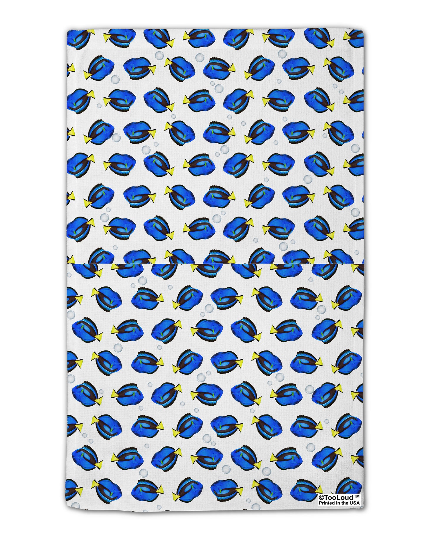 Blue Tang Fish AOP 11"x18" Dish Fingertip Towel All Over Print-Fingertip Towel-TooLoud-White-Davson Sales