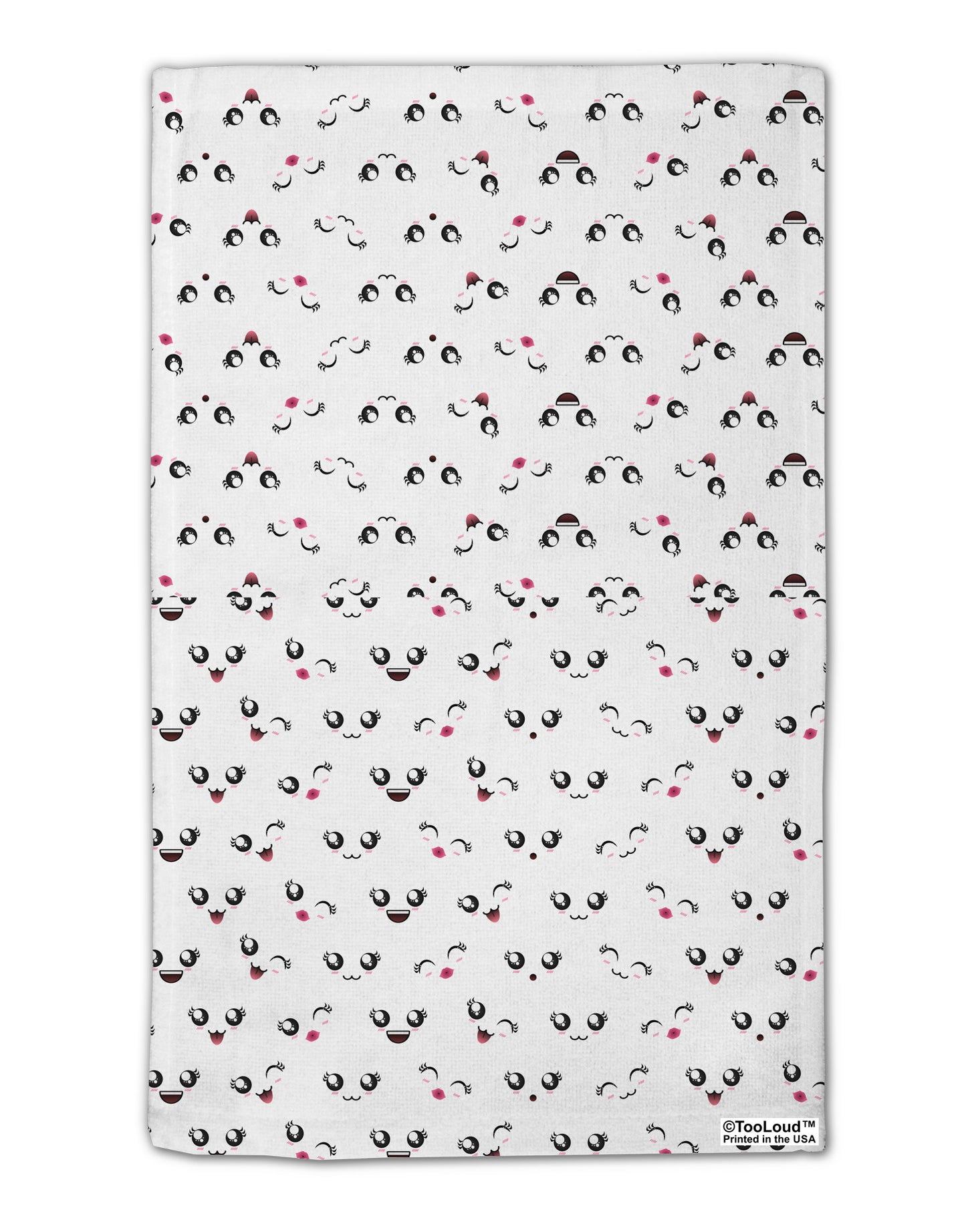 Kyu-T Faces AOP 11"x18" Dish Fingertip Towel All Over Print by TooLoud-Fingertip Towel-TooLoud-White-Davson Sales