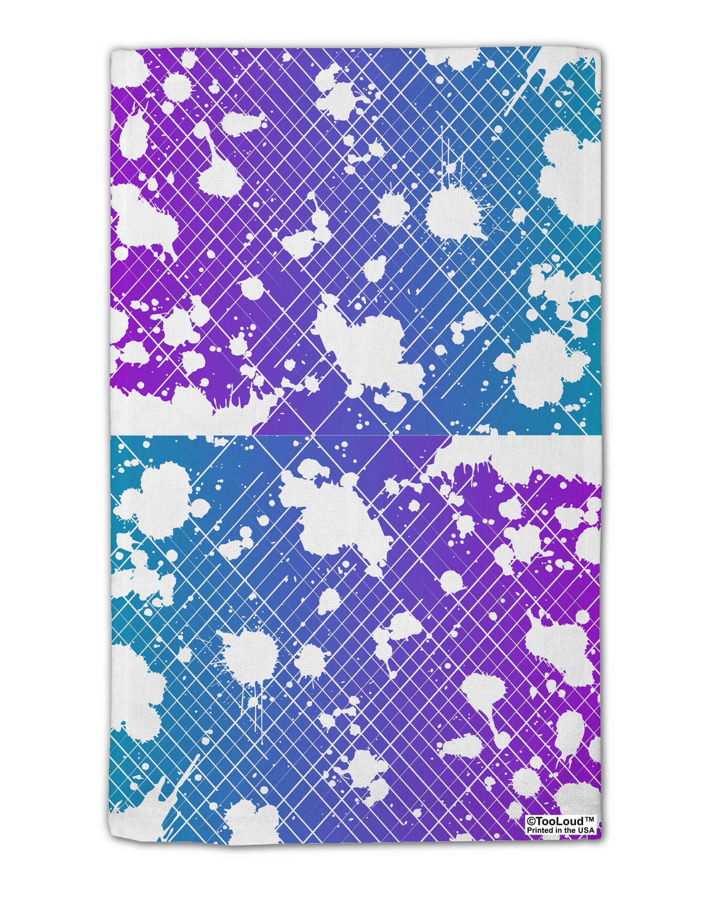 Splatter AOP - Blue Purple 11"x18" Dish Fingertip Towel All Over Print-Fingertip Towel-TooLoud-White-Davson Sales