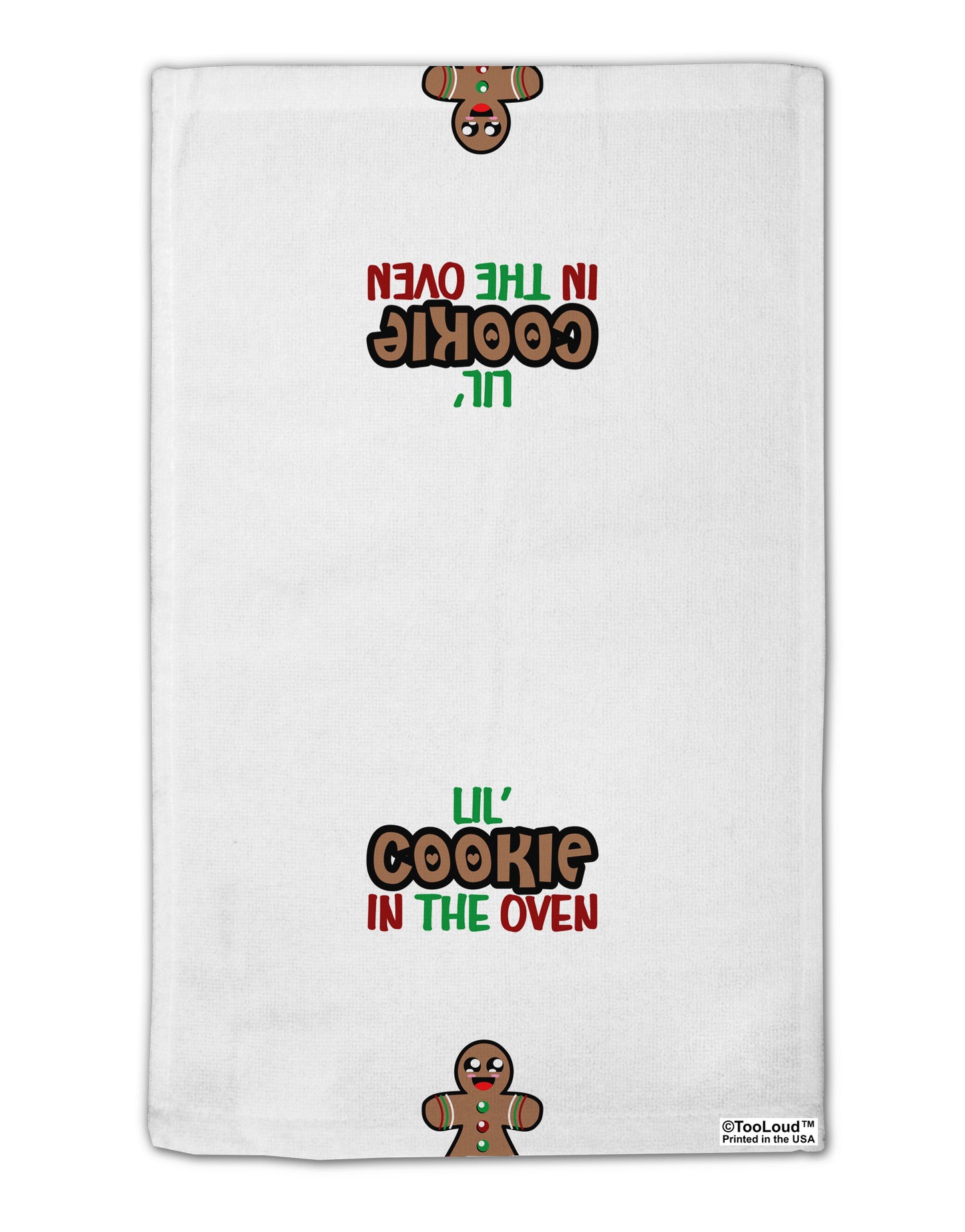 Lil Cookie In The Oven - Maternity AOP 11"x18" Dish Fingertip Towel All Over Print-Fingertip Towel-TooLoud-White-Davson Sales