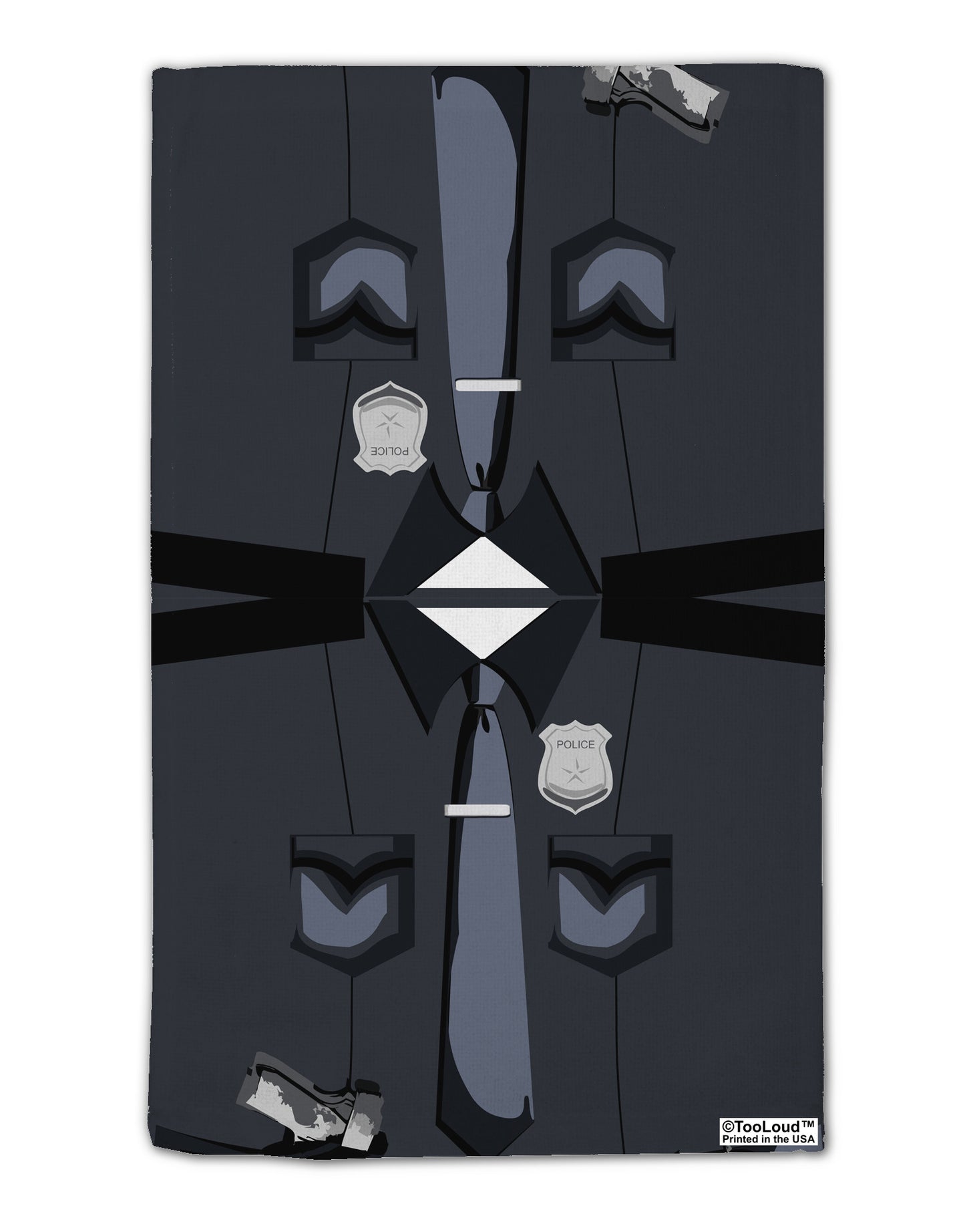 Police Costume AOP 11"x18" Dish Fingertip Towel All Over Print-Fingertip Towel-TooLoud-White-Davson Sales