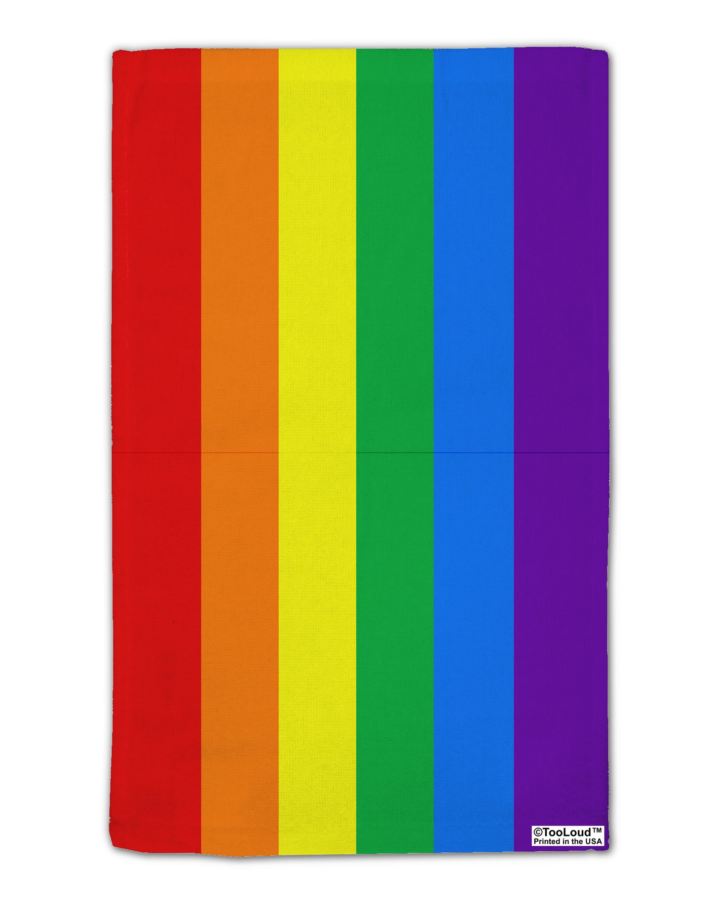 Rainbow Vertical Gay Pride Flag 11"x18" Dish Fingertip Towel All Over Print by TooLoud-TooLoud-White-Davson Sales