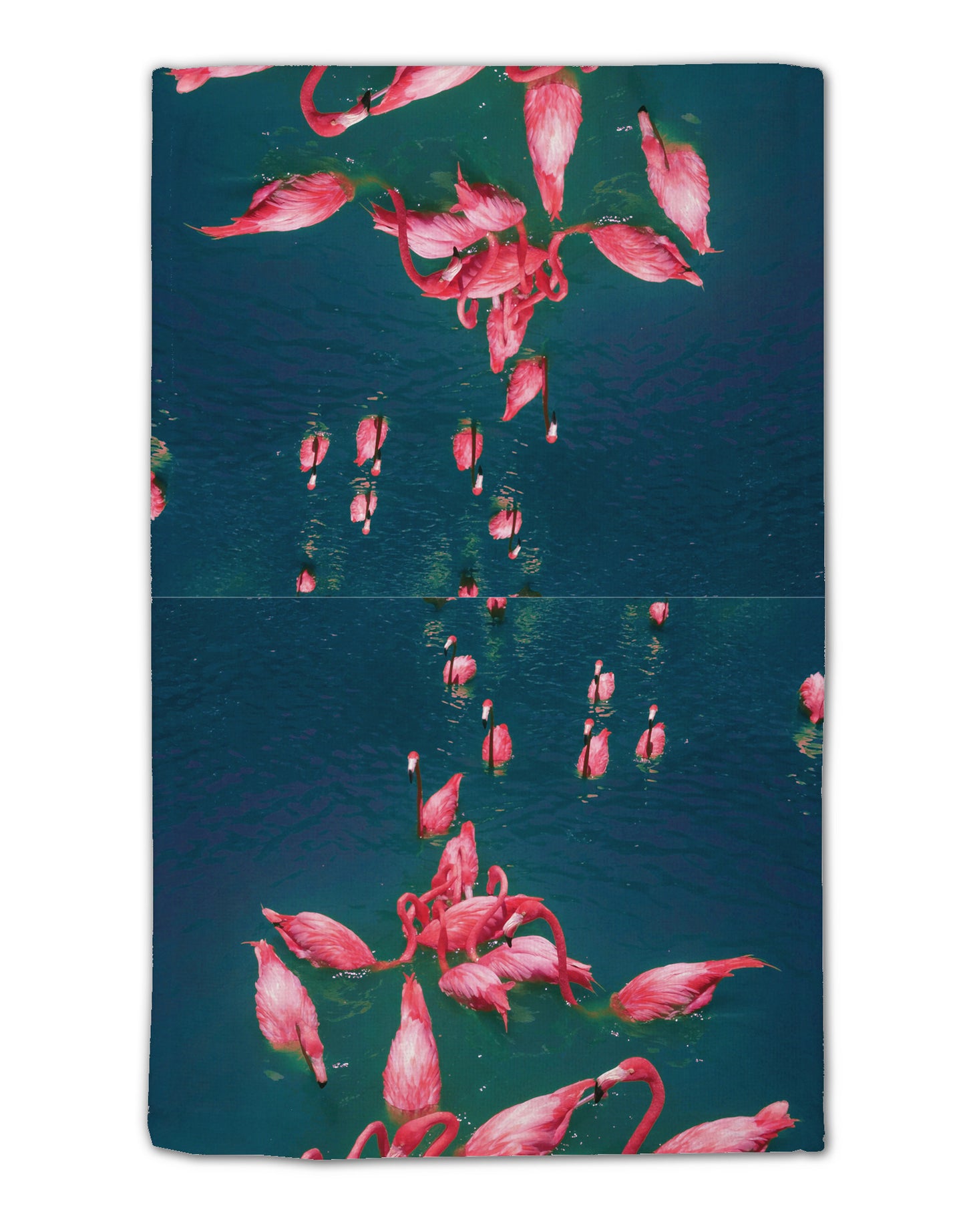 Bright Pink Painted Flamingos 11"x18" Dish Fingertip Towel All Over Print-Fingertip Towel-TooLoud-White-Davson Sales