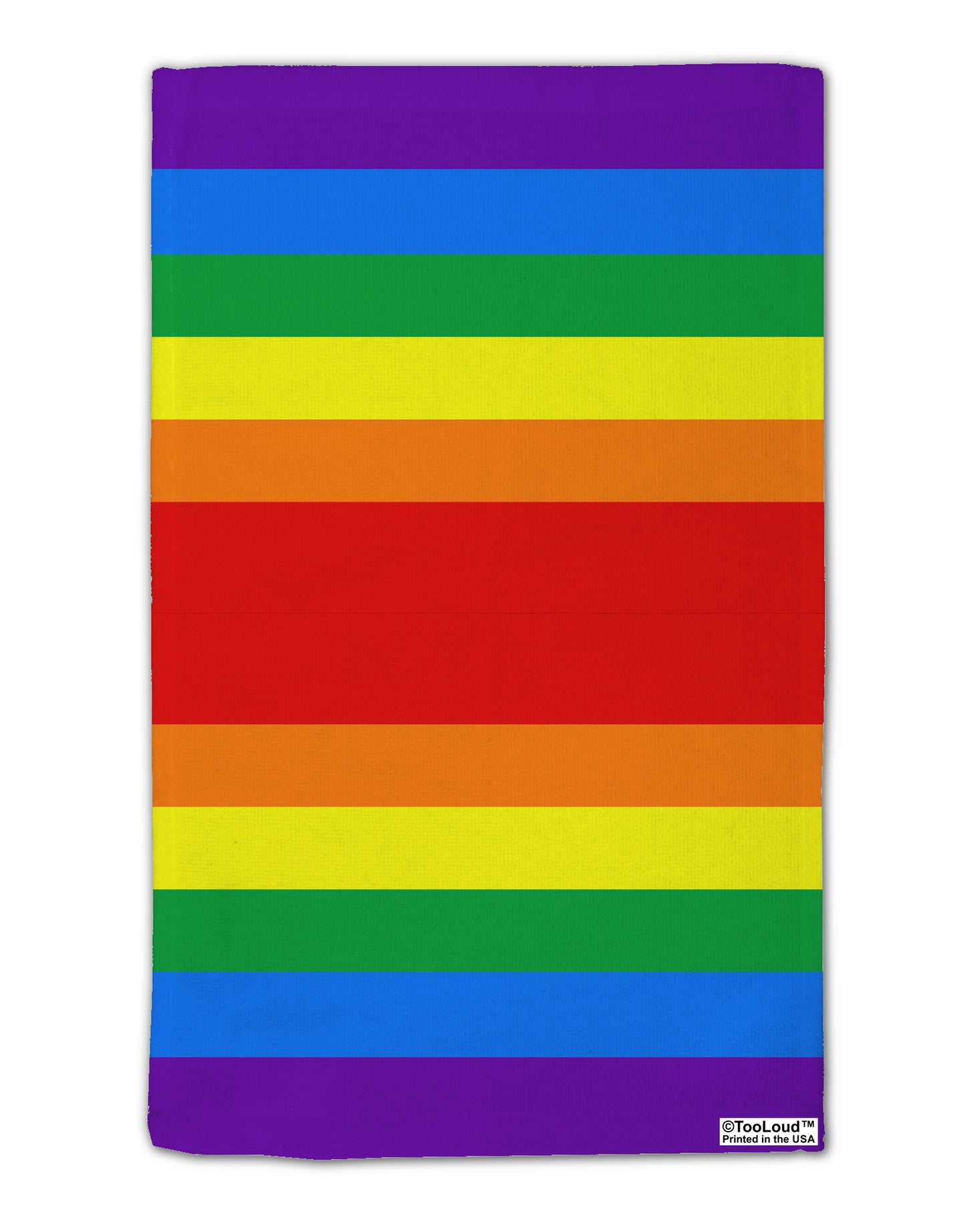 Rainbow Horizontal Gay Pride Flag 11"x18" Dish Fingertip Towel All Over Print by TooLoud-Fingertip Towel-TooLoud-White-Davson Sales