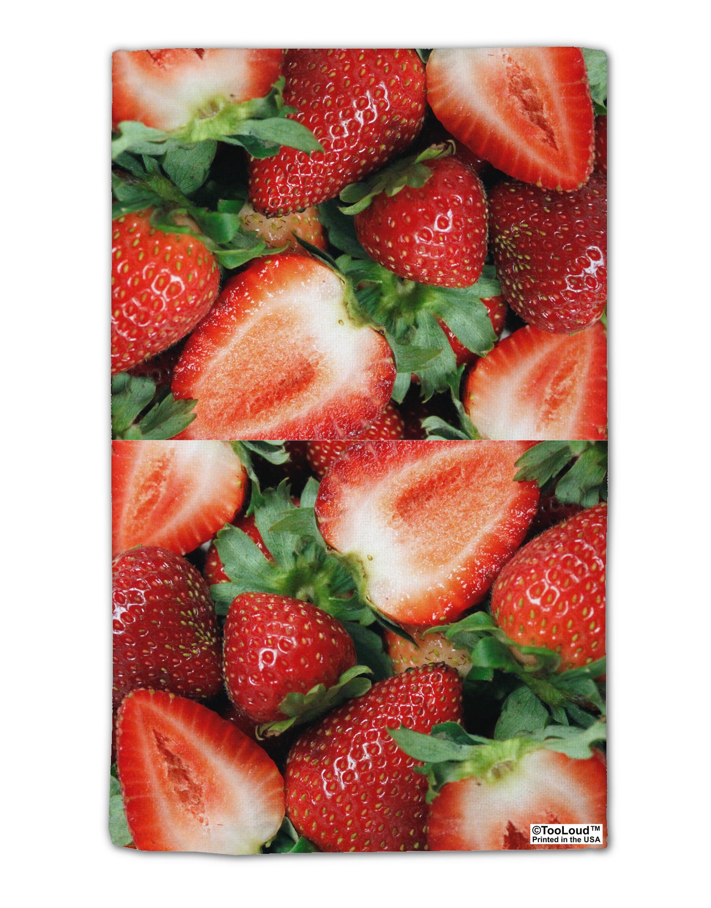 Strawberries All Over 11"x18" Dish Fingertip Towel All Over Print-Fingertip Towel-TooLoud-White-Davson Sales