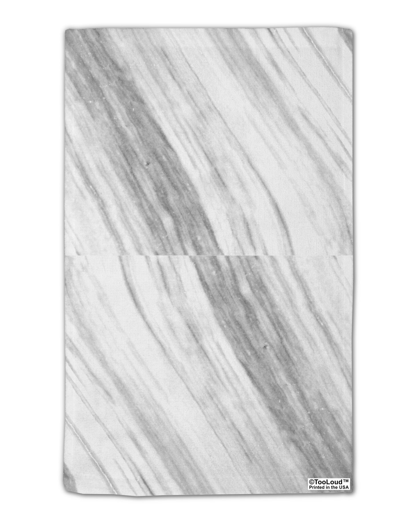 White Marble Pattern 11"x18" Dish Fingertip Towel All Over Print by TooLoud-TooLoud-White-Davson Sales