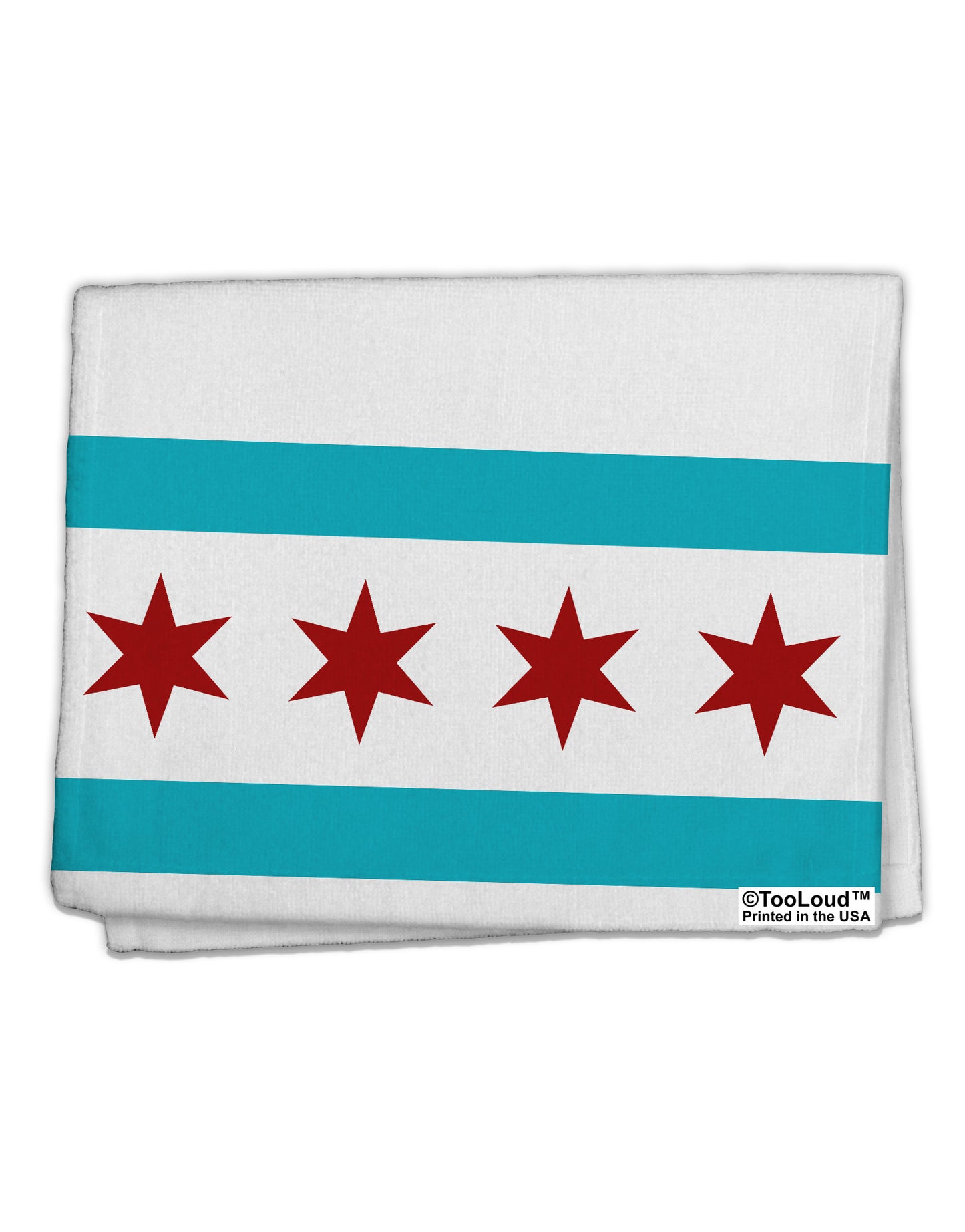 Chicago Flag AOP 11"x18" Dish Fingertip Towel All Over Print-Fingertip Towel-TooLoud-White-Davson Sales